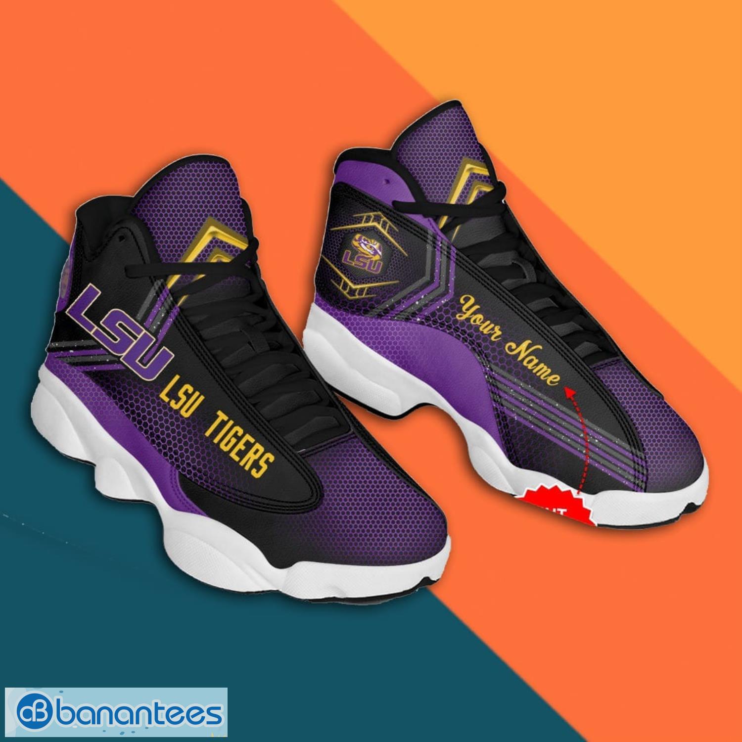 Lsu Tigers Air Jordan 13 Sneaker Shoes Product Photo 3
