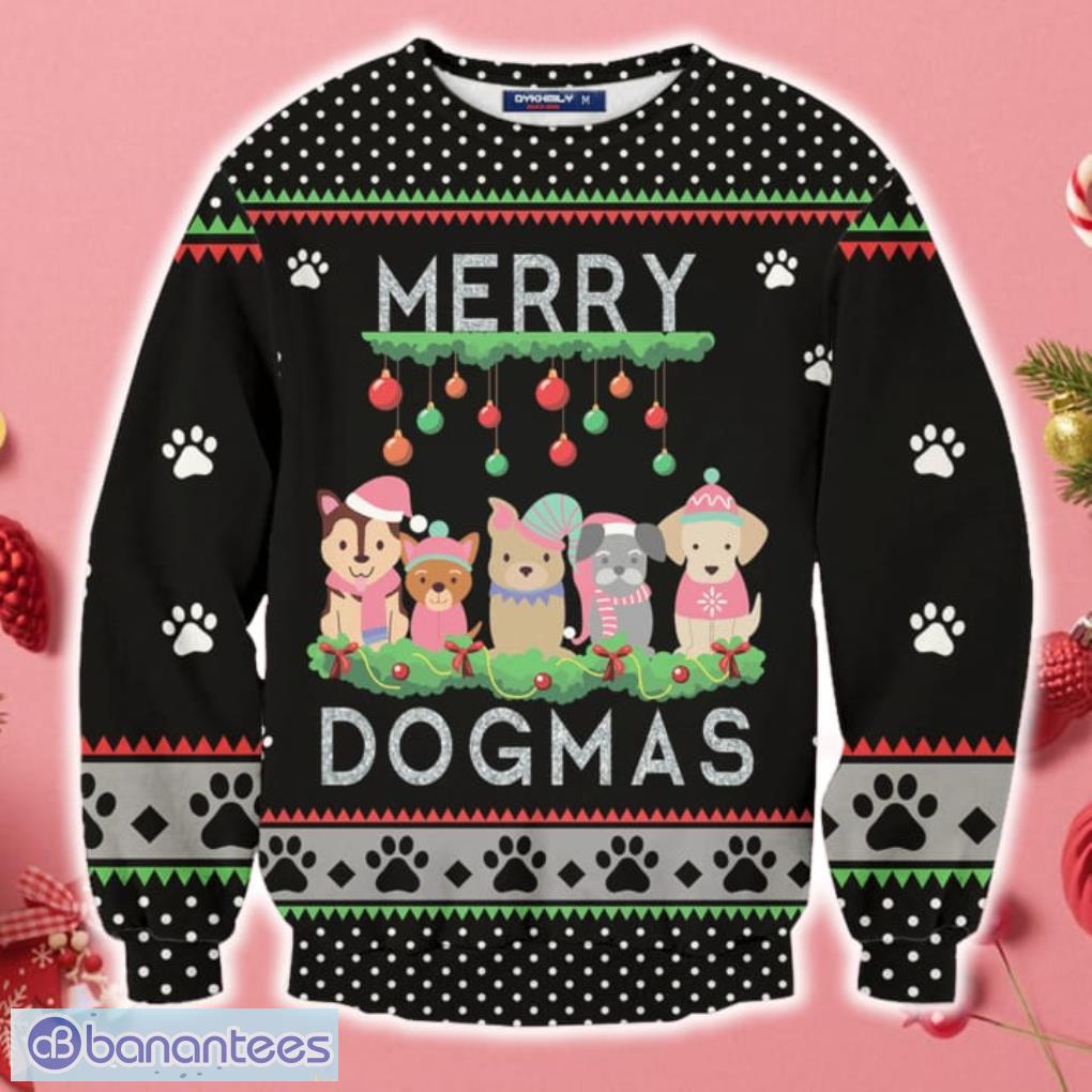 Los Angeles Rams Dog Family Holiday Ugly Sweater, Size: M