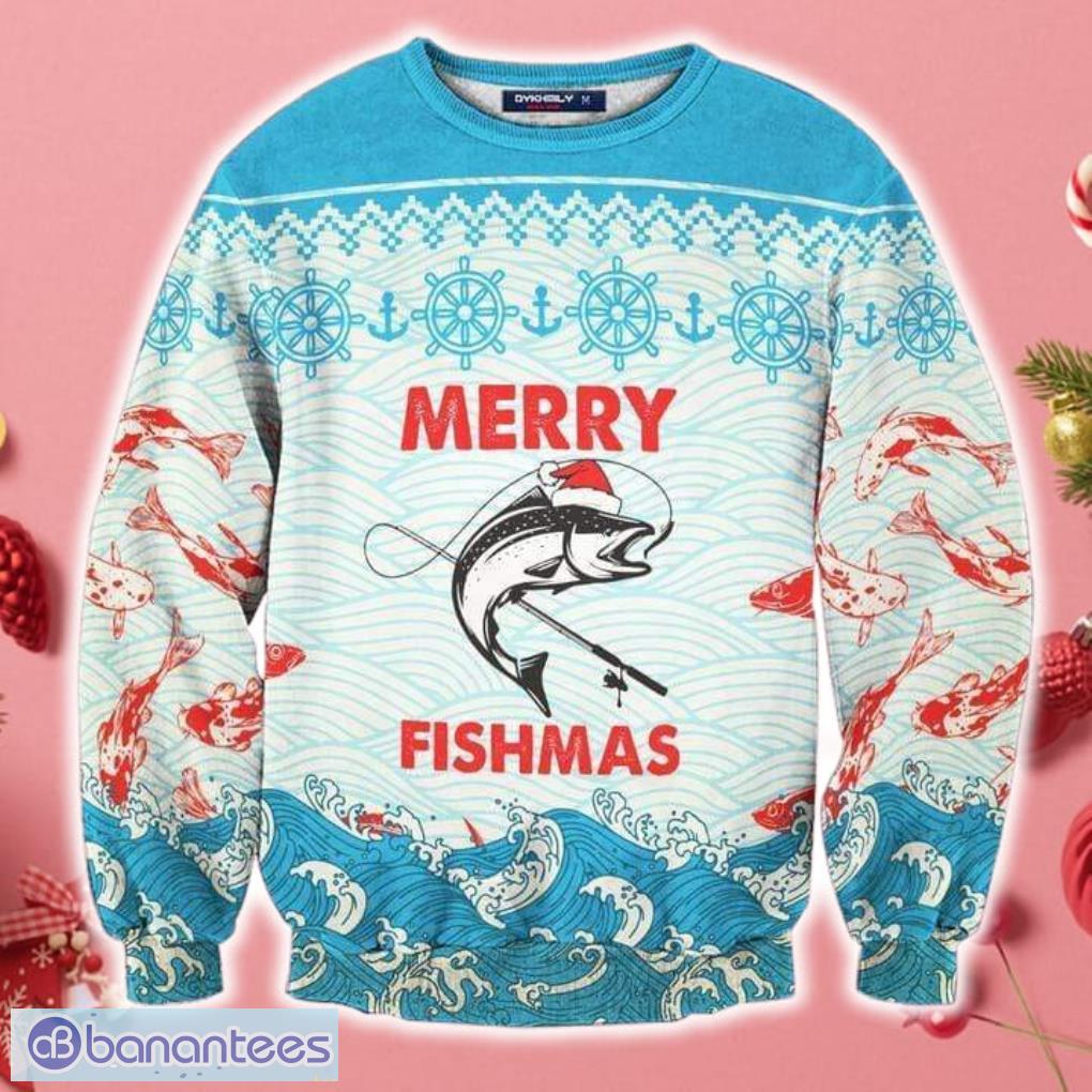 Merry Fishmas Christmas Fishing Sweater Sweatshirt For Christmas
