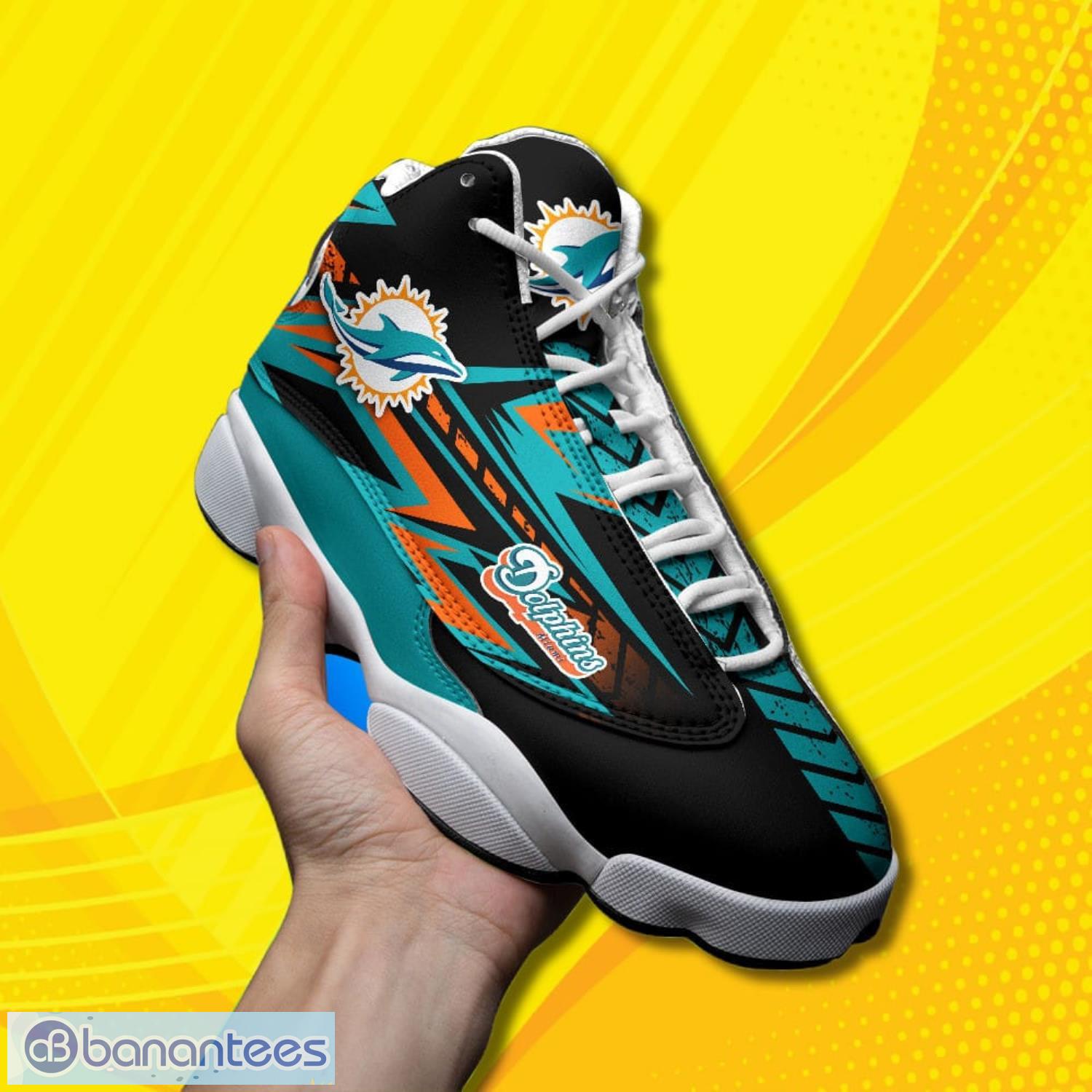 Miami Dolphins Skull Air Jordan 13 Sneakers Shoes