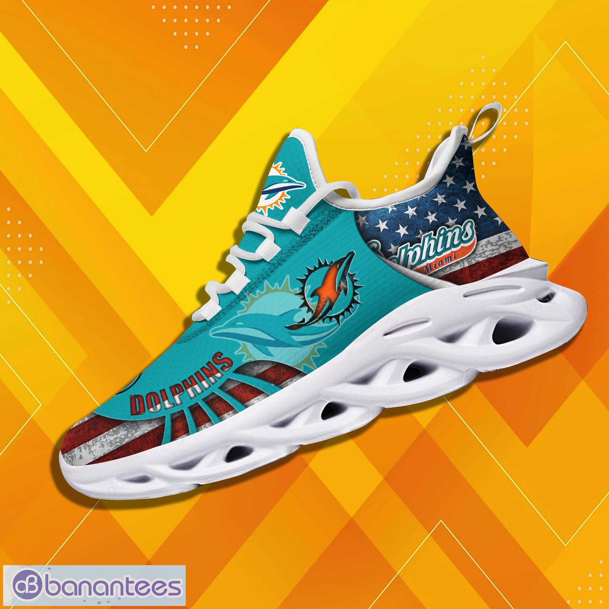 Miami Dolphins NFL Max Soul Sneakers Running Shoes - Banantees