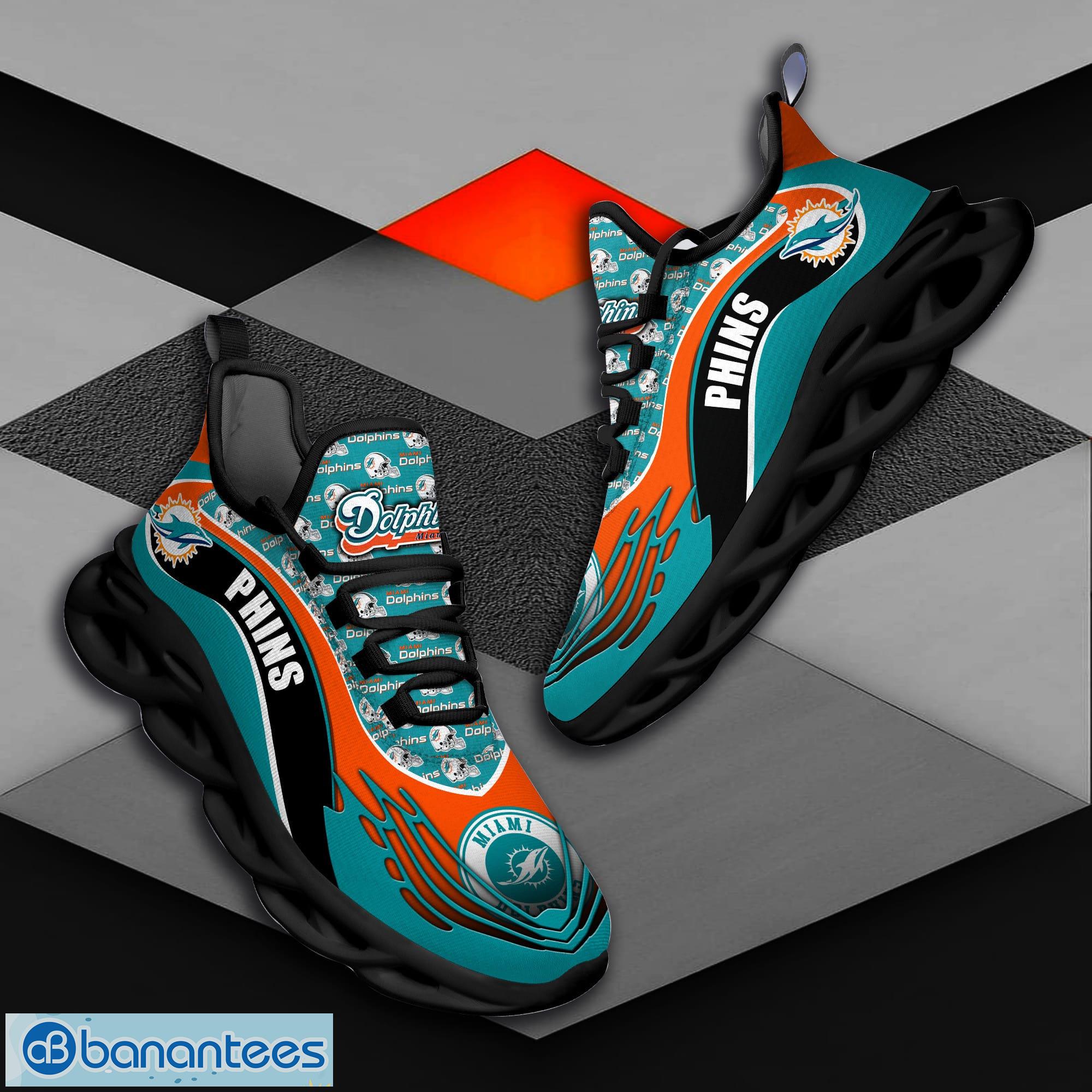 Miami Dolphins Nfl Max Soul Sneakers Sport Shoes Product Photo 2