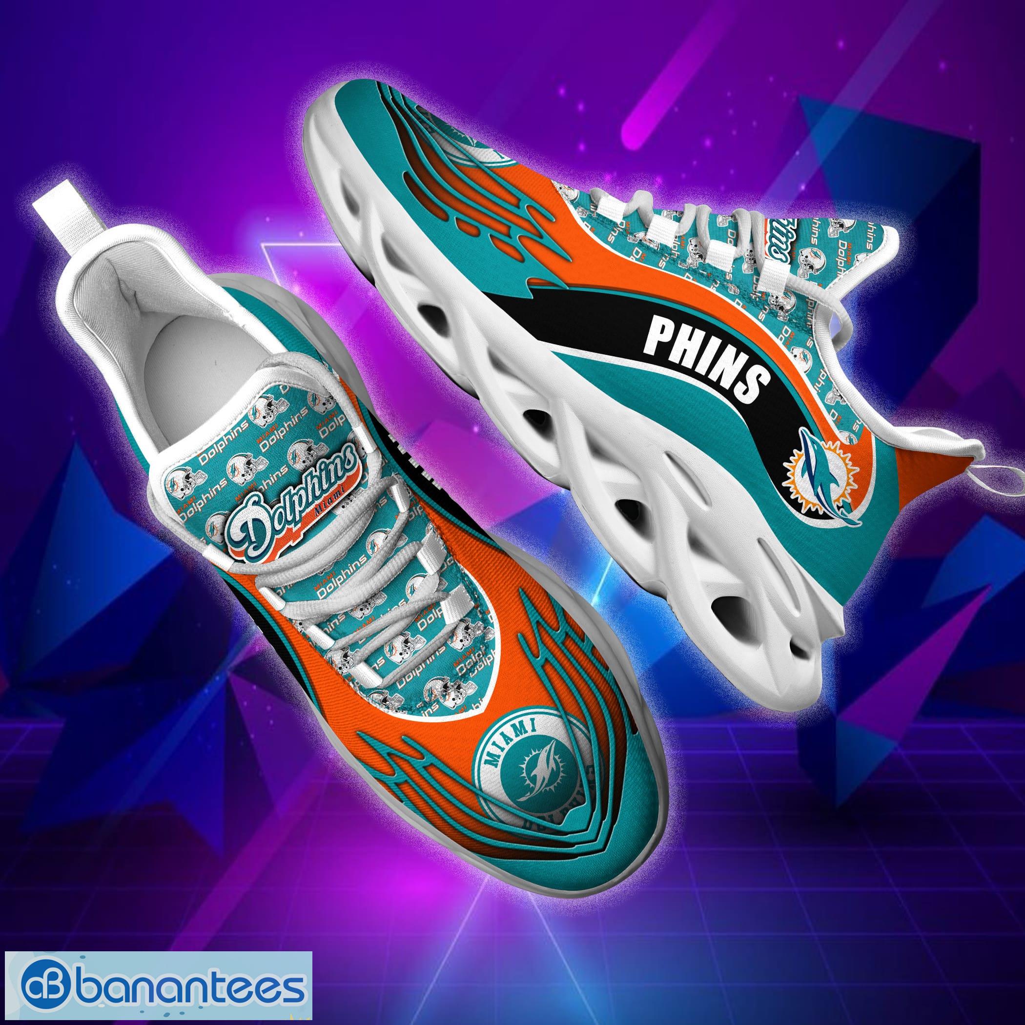 Miami Dolphins Nfl Max Soul Sneakers Sport Shoes Product Photo 3