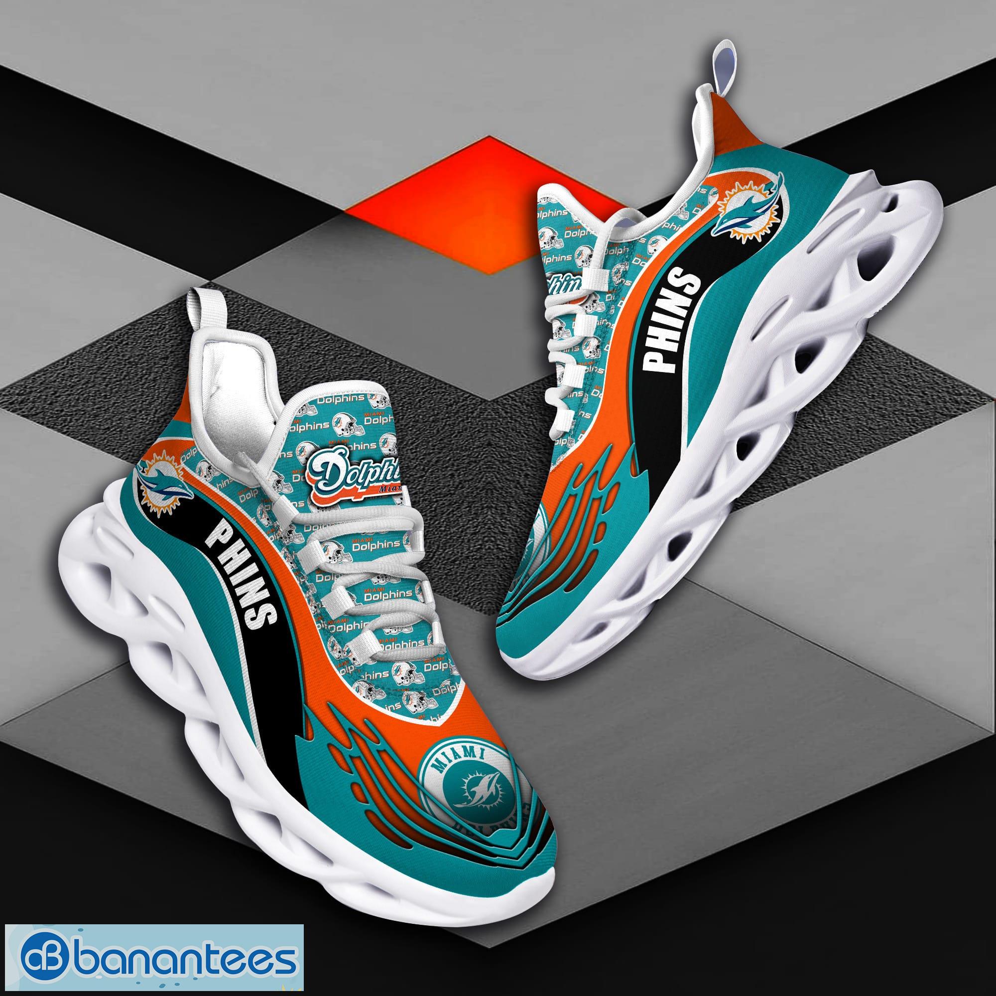 Miami Dolphins Nfl Max Soul Sneakers Sport Shoes Product Photo 4