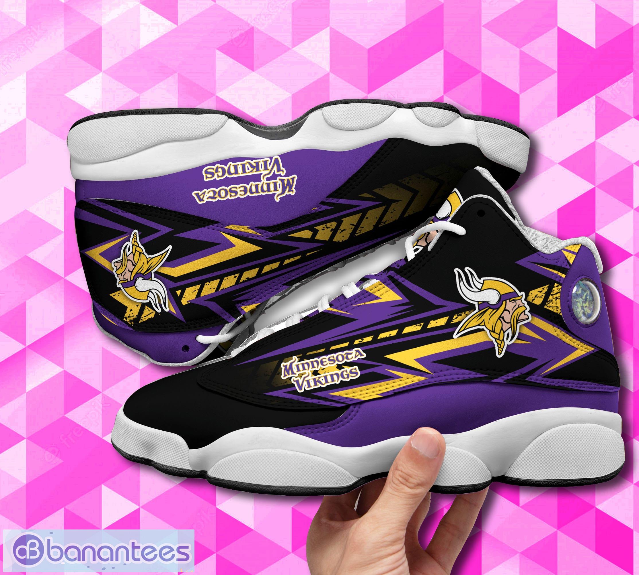 Minnesota Vikings Air Jordan 13 Sneakers Shoes Custom Name Personalized  Gifts