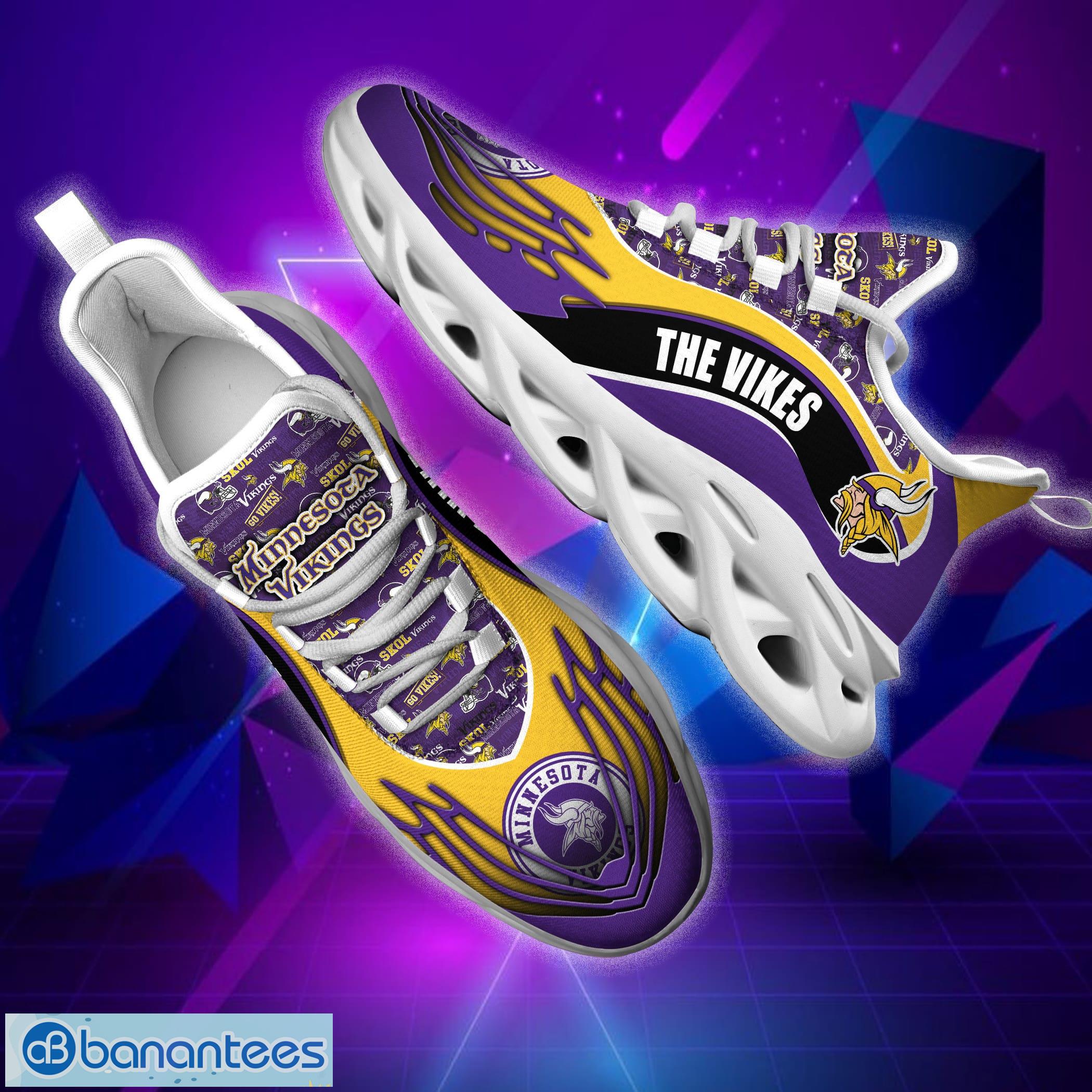 Minnesota Vikings NFL Purple Max Soul Sneakers Sport Shoes - Banantees