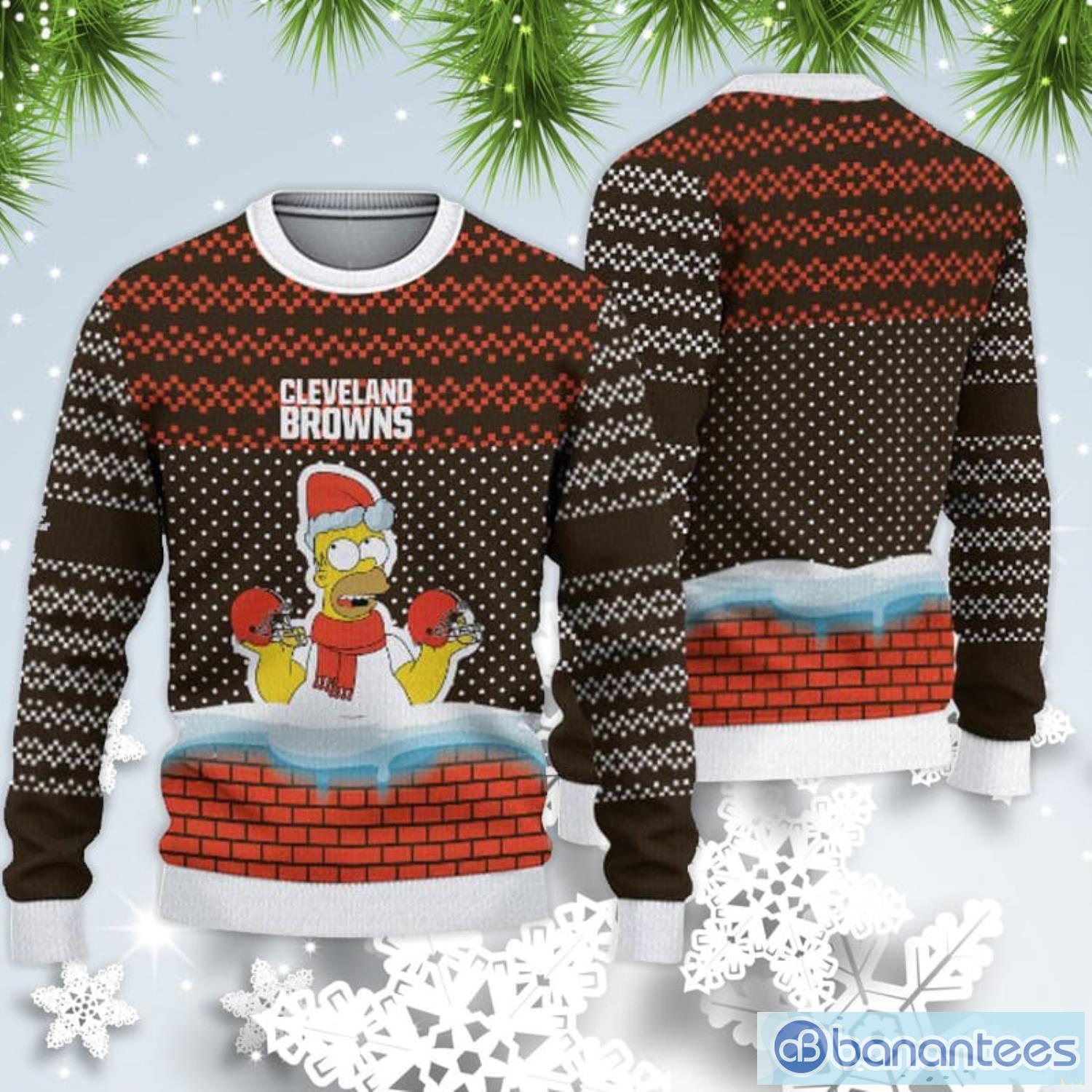New England Patriots Christmas Simpson Sweater For Fans Product Photo 1 New England Patriots Christmas Simpson Sweater For Fans Product Photo 1