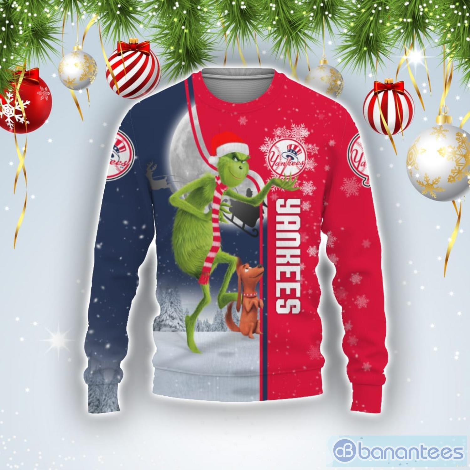NY Rangers Grinch Ugly Sweater