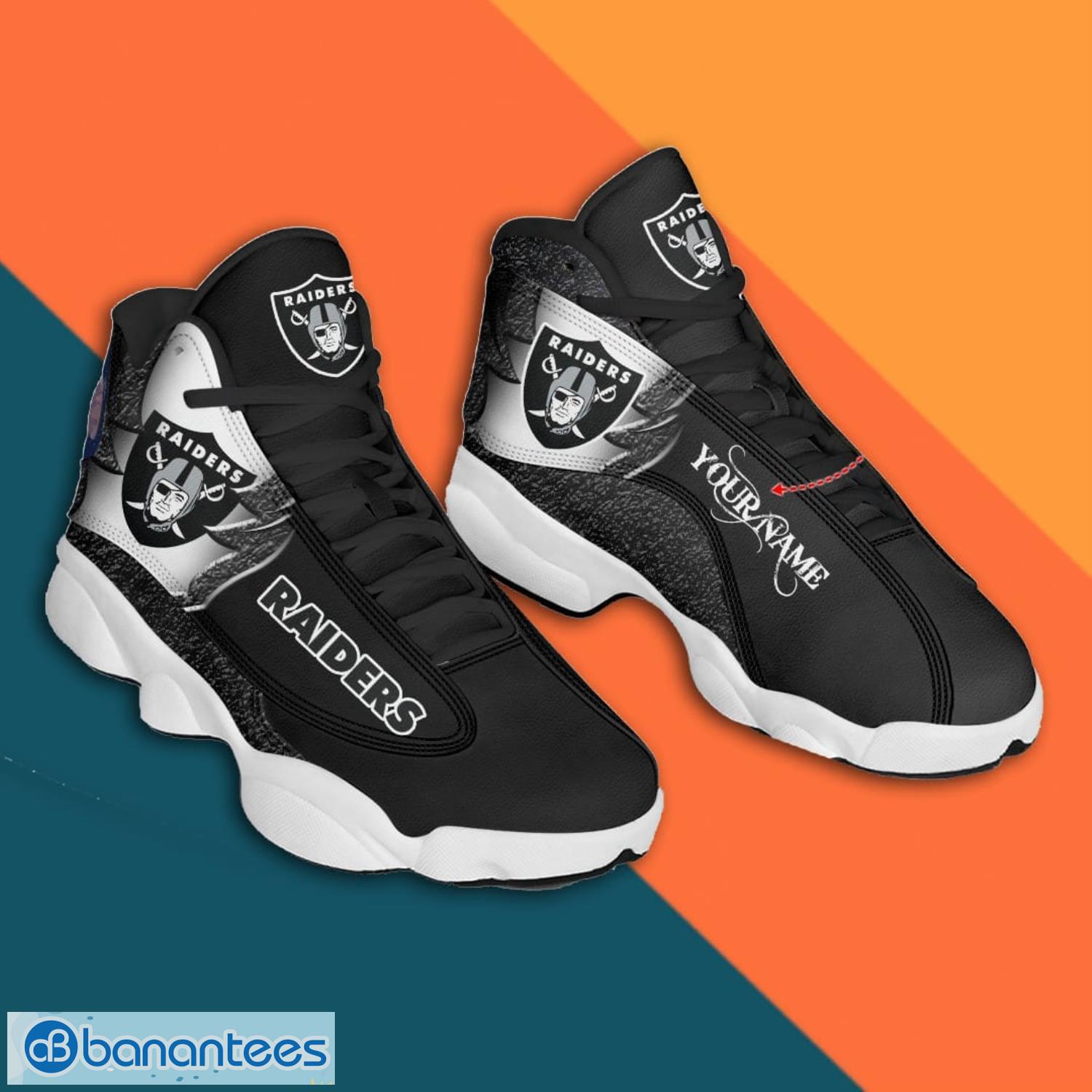 Las Vegas Raiders Custom Name Air Jordan 13 Sneakers Unique Gift For Loved  Ones - YesItCustom