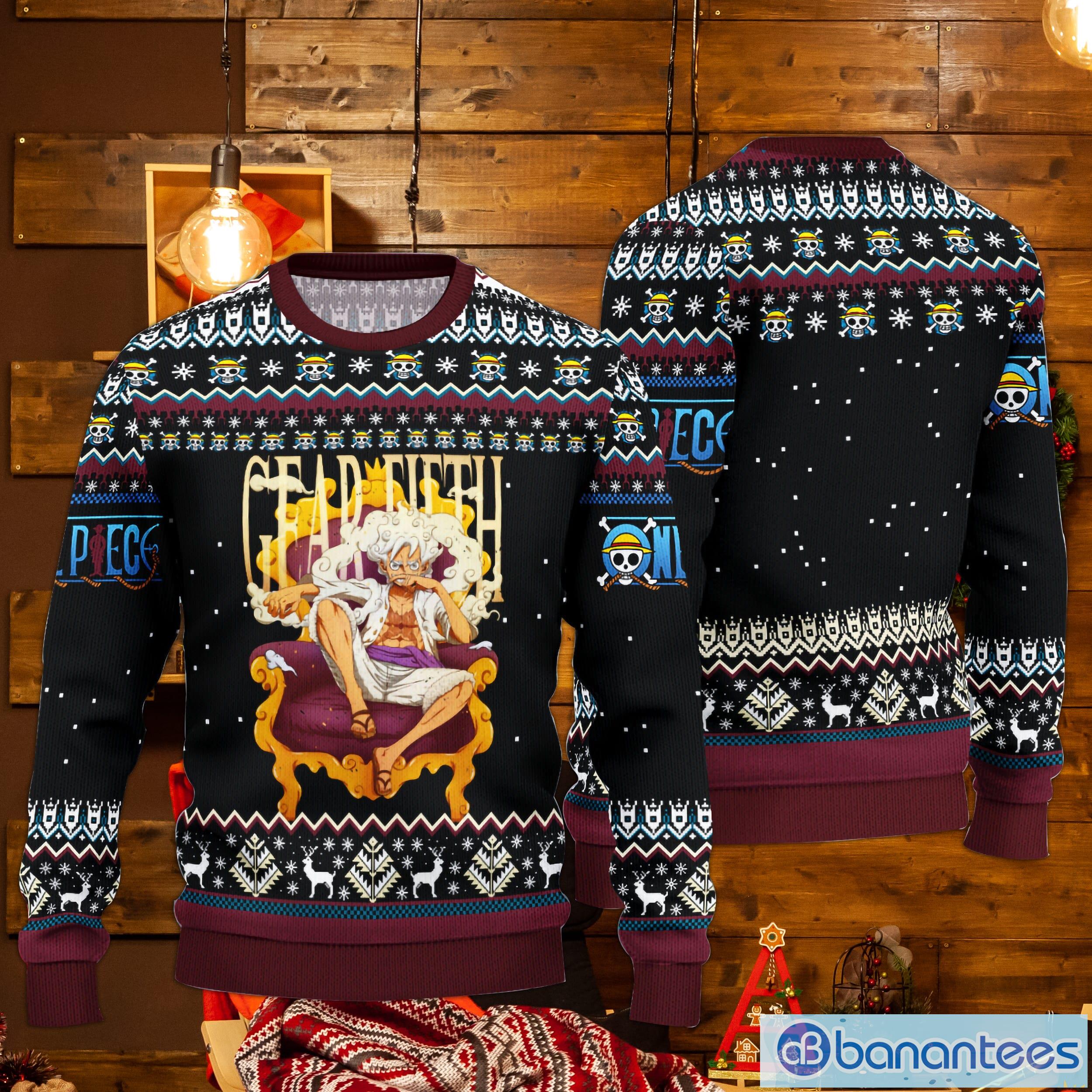 Going Merry One Piece Anime Xmas Ugly Christmas Sweater - Tagotee