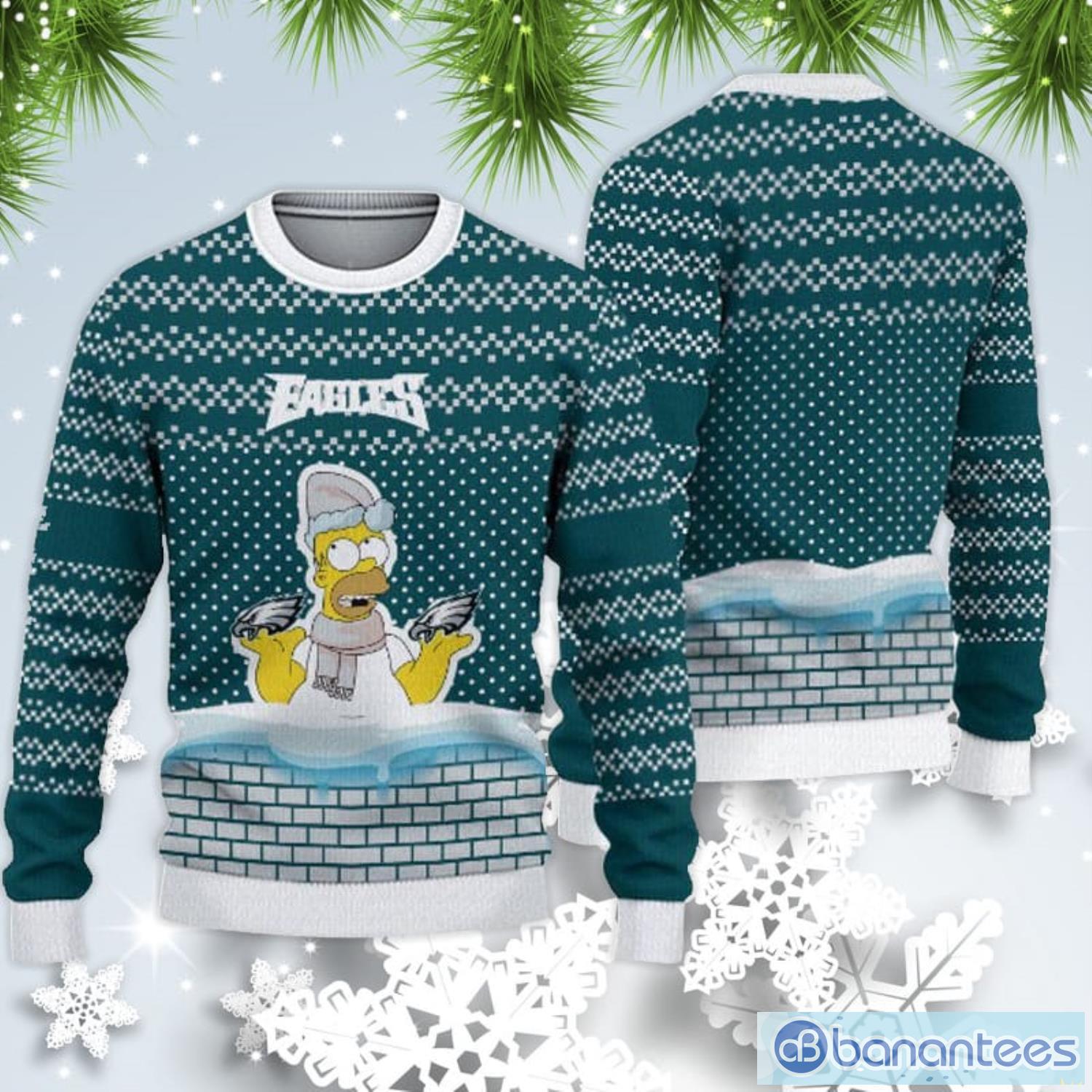 Philadelphia Eagles Christmas Simpson Sweater For Fans Product Photo 1