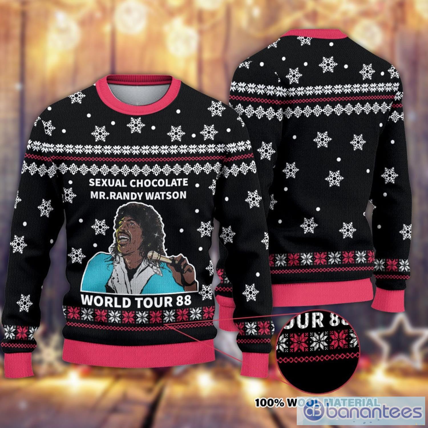 Randy Watson And The Sexual Chocolate Christmas Ugly Sweater Coming To America Christmas Sweater Christmas Product Photo 1