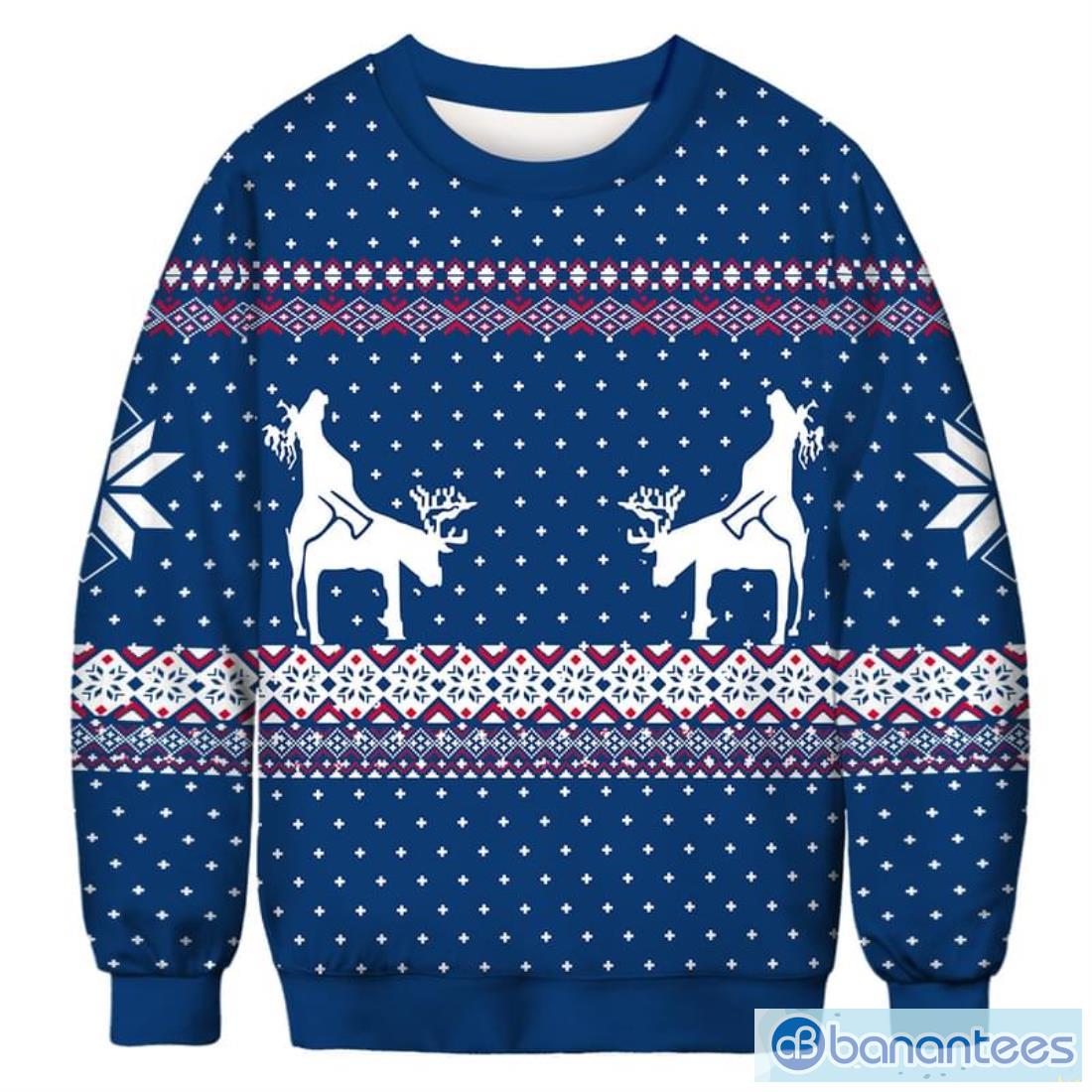 Dallas Cowboys Christmas Reindeers Pattern Ugly Sweater For Men Women -  Banantees