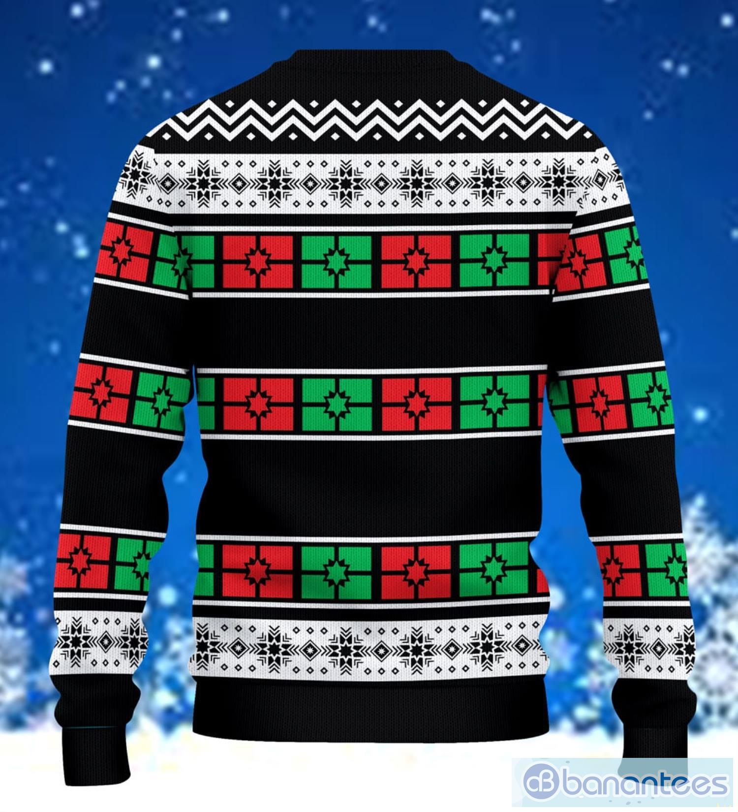 Rockin Around The Upside Down Christmas Ugly Christmas Sweater Product Photo 3