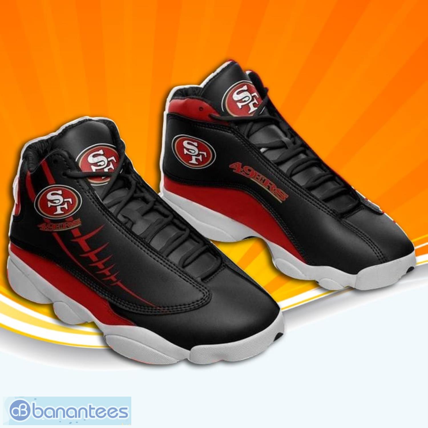 San Francisco 49Ers Football Team Sneakers Jordan 13 Sneaker Shoes Product Photo 1