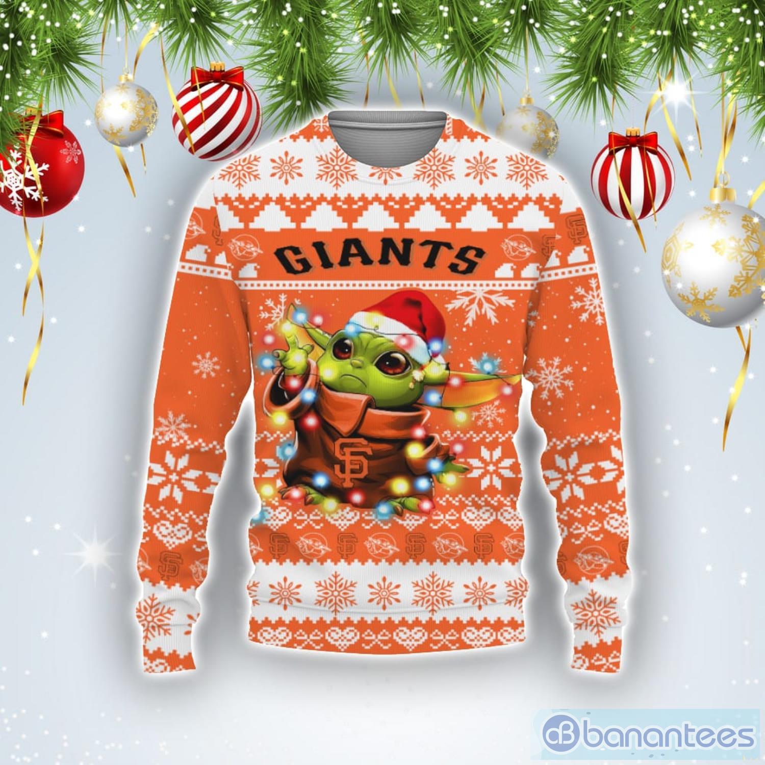 San Francisco Giants Baby Yoda Star Wars Sports Football American Ugly Christmas Sweater Product Photo 1