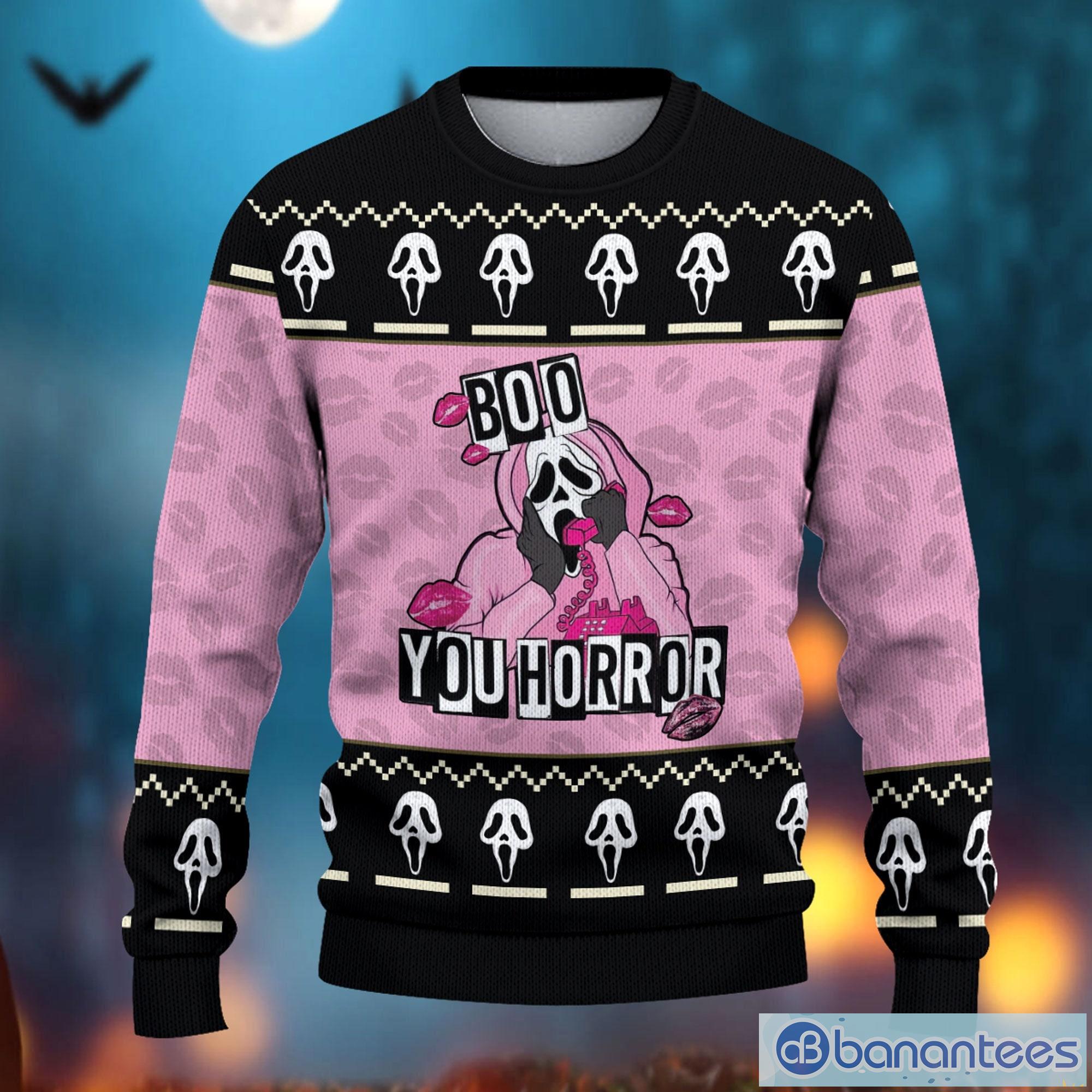 Scream Ghostface No You Hang Up Sweater Funny Ghostface Sweater Product Photo 2