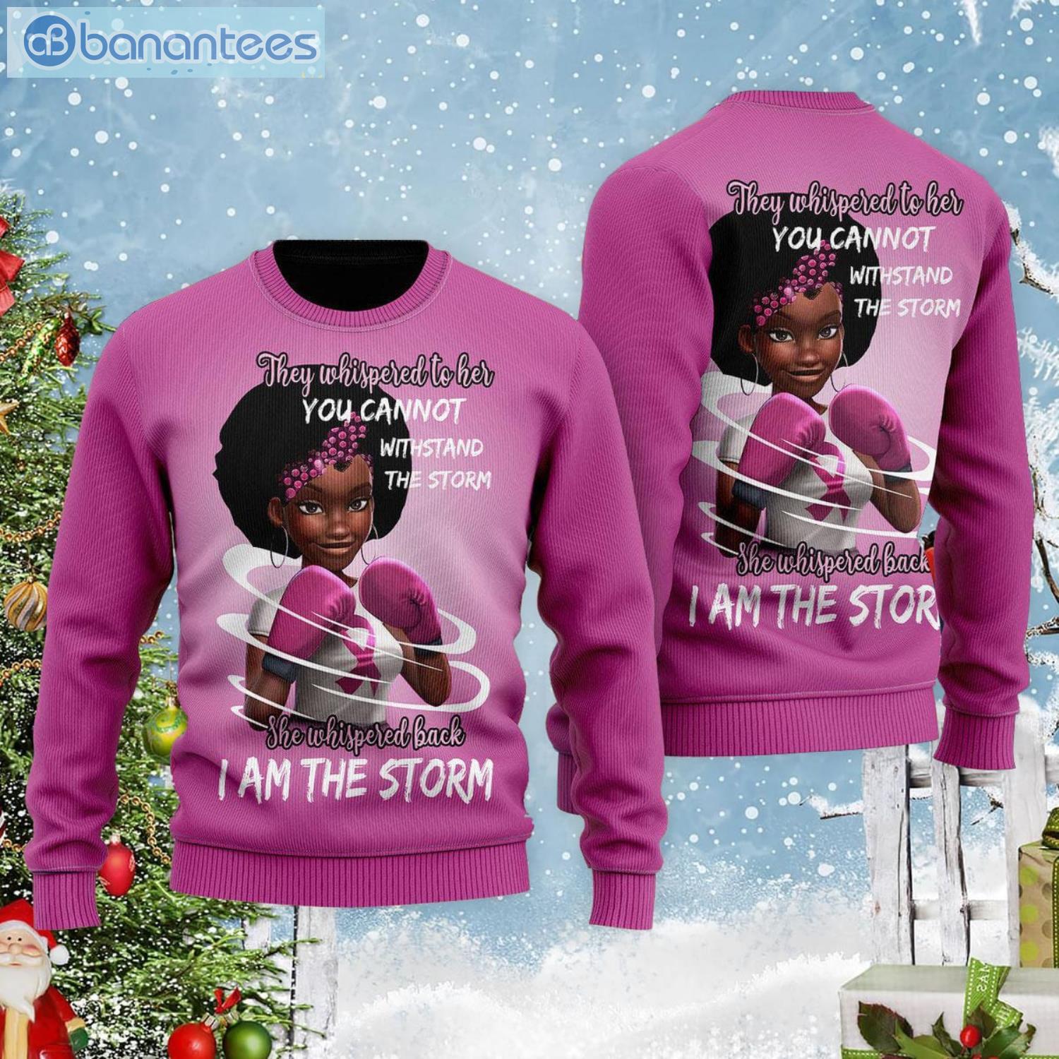 She Whispered Back I Am The Storm Ugly Christmas Sweater Product Photo 2