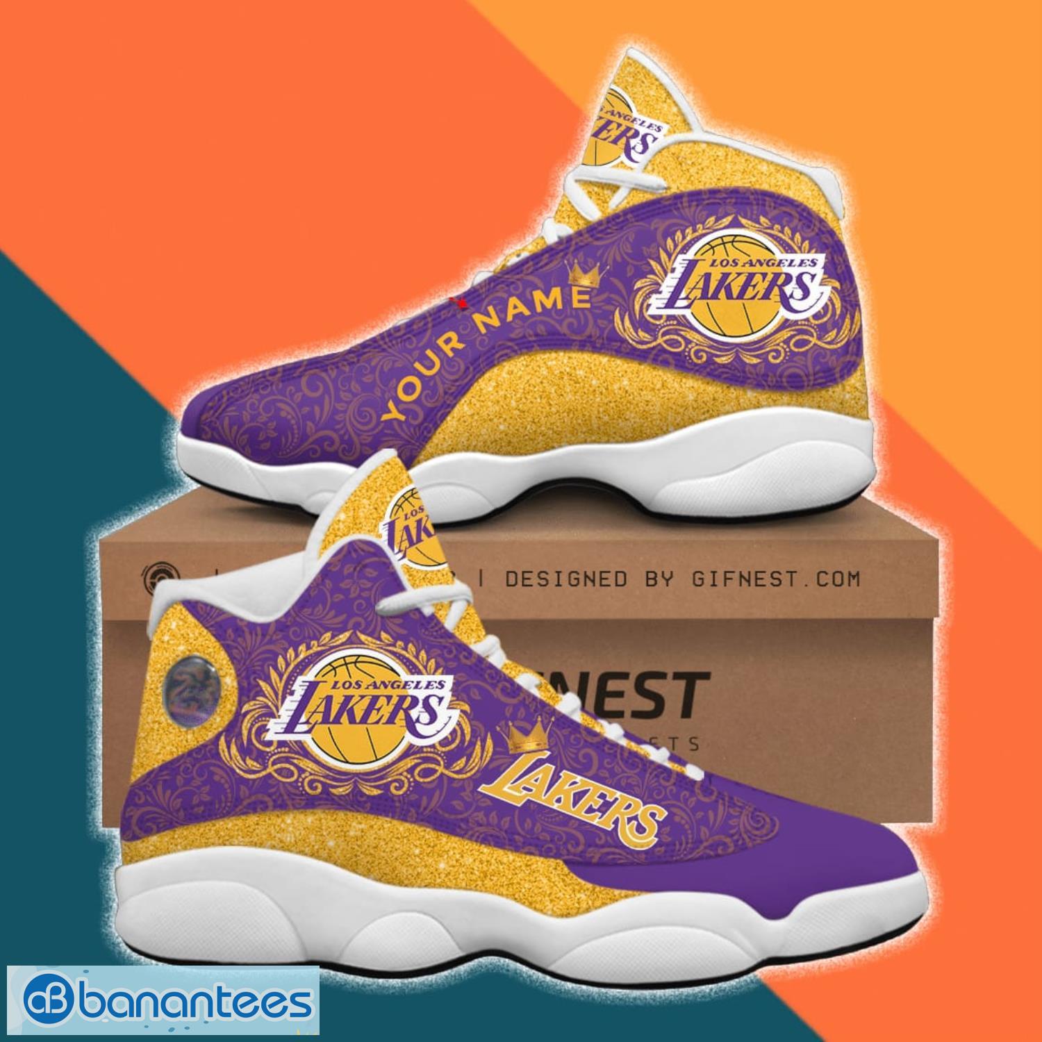 Shoes Lakers Jordan 13 Custom Name Shoes Product Photo 1