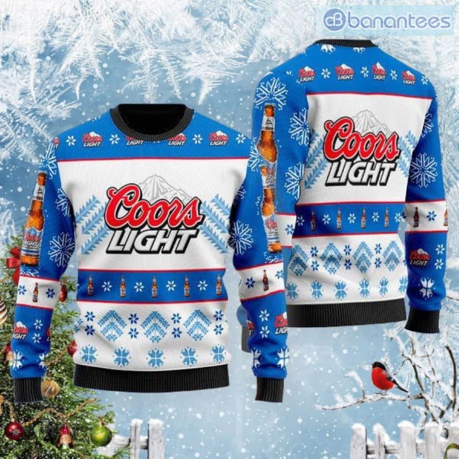 Simplee Coors Light Ugly Winter Fashion Xmas Sweater Christmas Gift Coors Light Ugly Sweater Product Photo 1