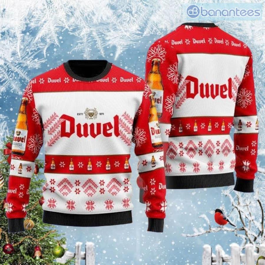 Simplee Duvel Beer Ugly Christmas Sweater Product Photo 1