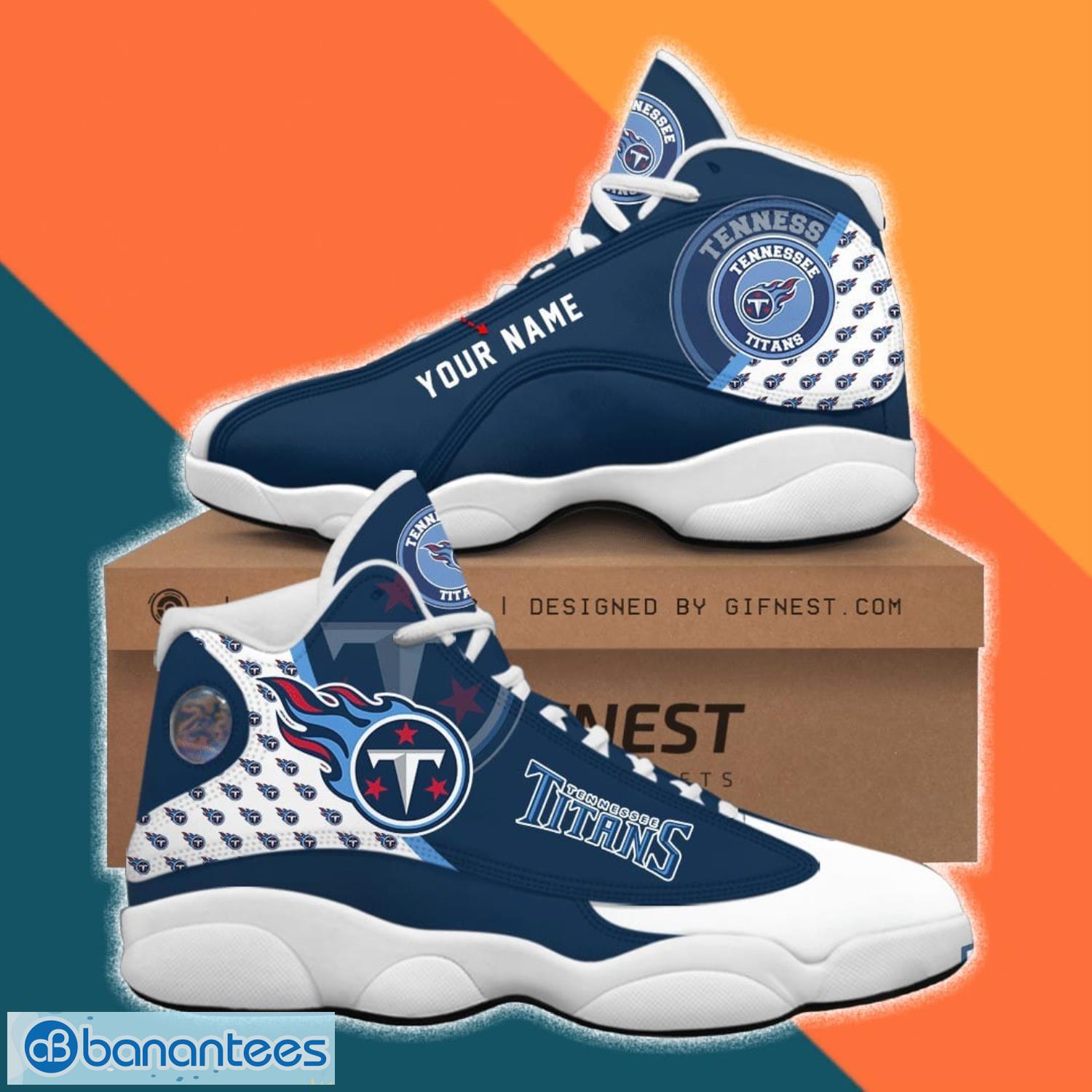 Tennessee Titans Air Jordan 13 Sneaker Shoes Product Photo 1