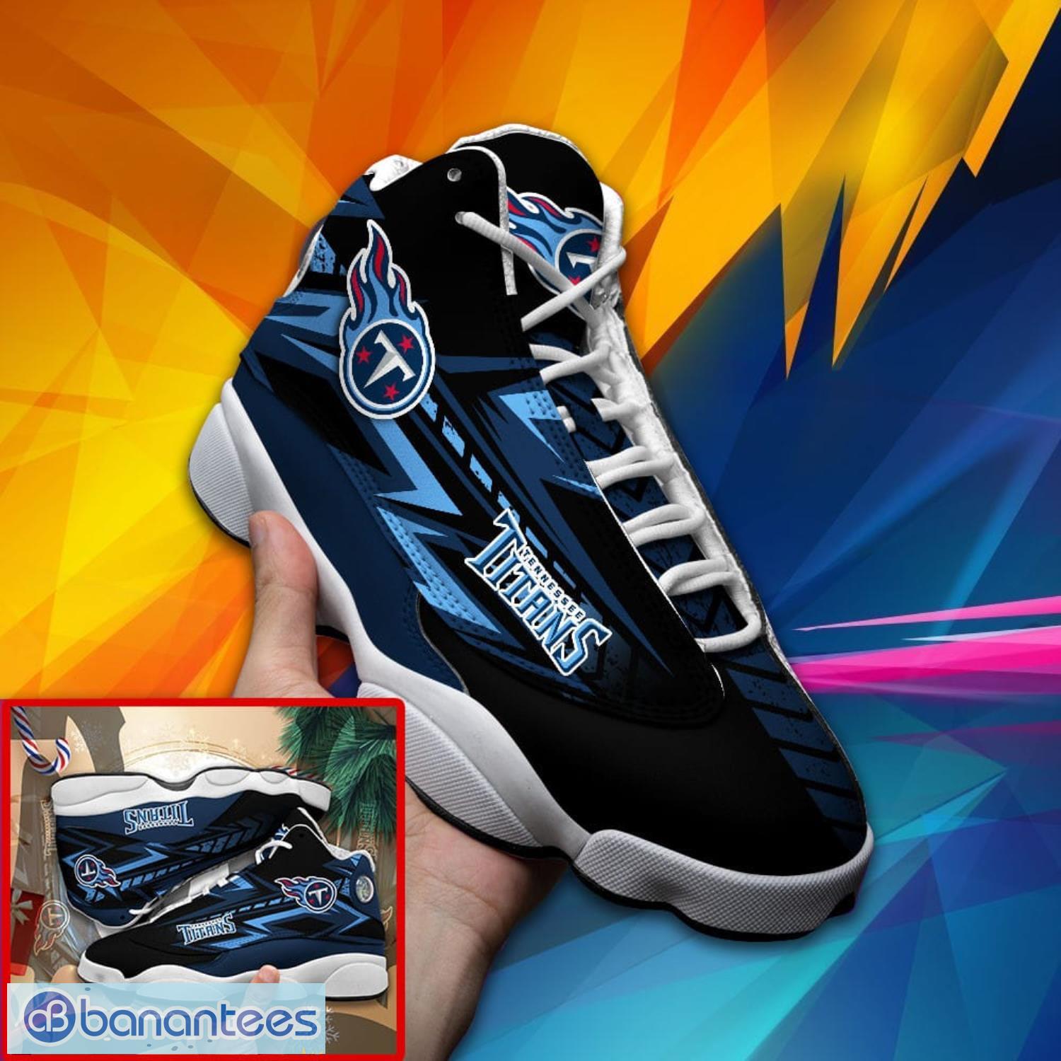 Tennessee Titans NFL Personalized Name Air Jordan 13 High Top Shoes For Men  Women - Banantees