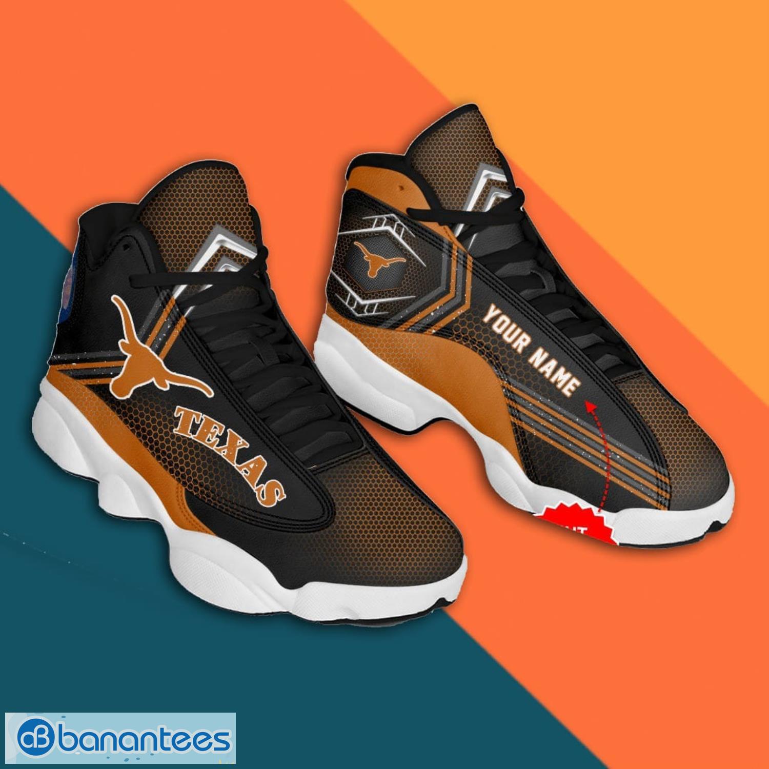 Texas Longhorns Air Jordan 13 Sneaker Shoes Product Photo 2