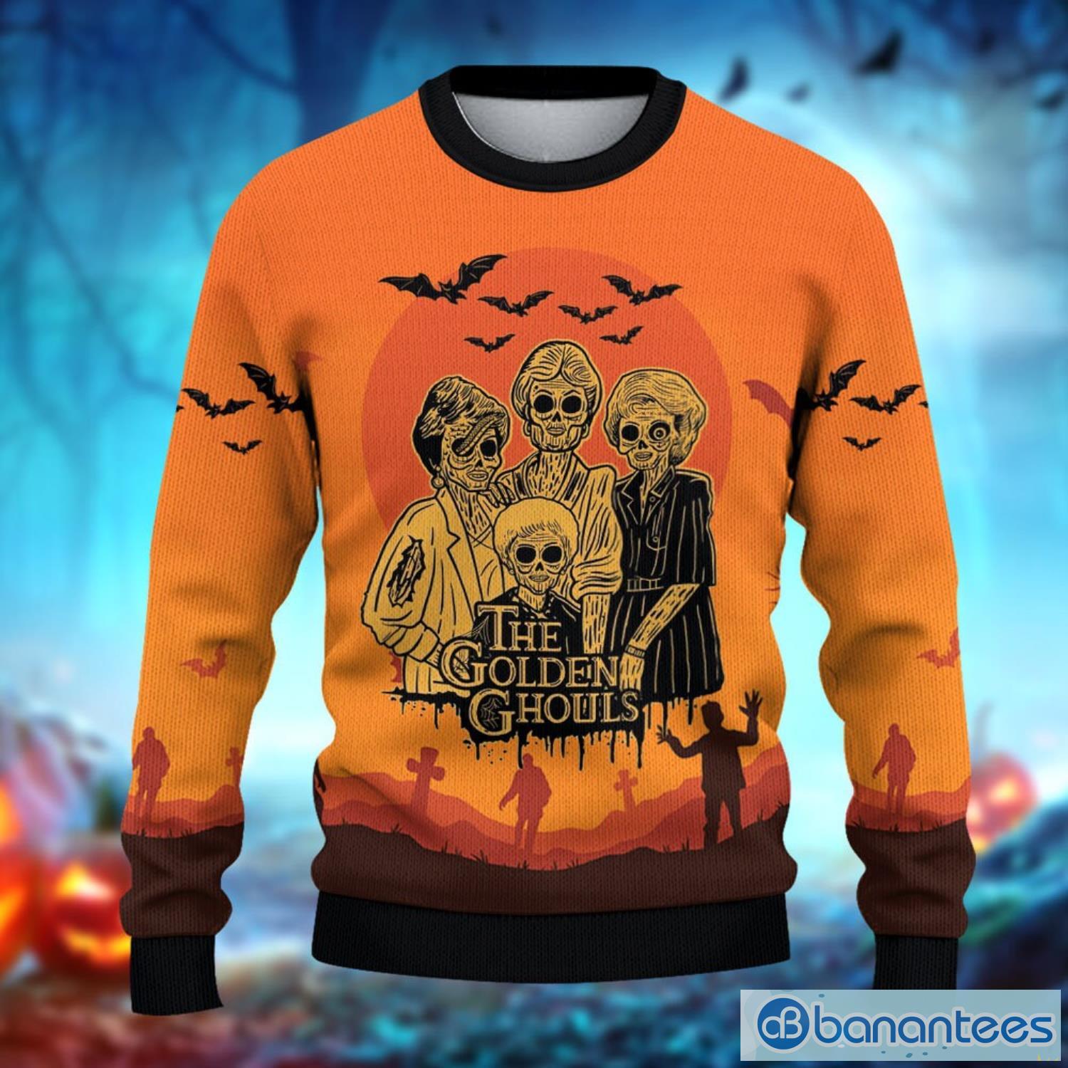 The Golden Ghouls Golden Girls Christmas Ugly Christmas Sweater The Golden Girls Halloween Product Photo 2