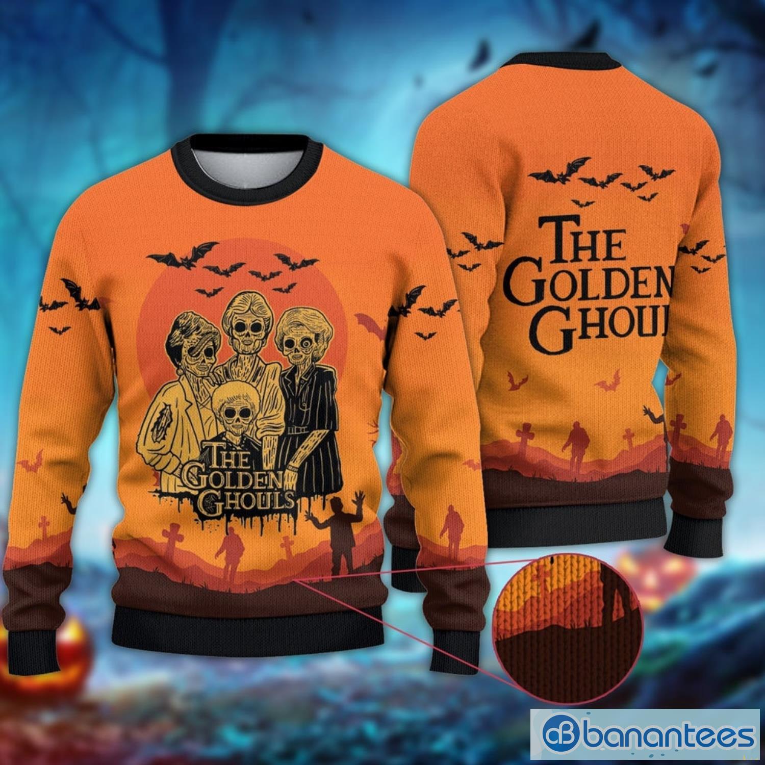 The Golden Ghouls Golden Girls Christmas Ugly Christmas Sweater The Golden Girls Halloween Product Photo 1