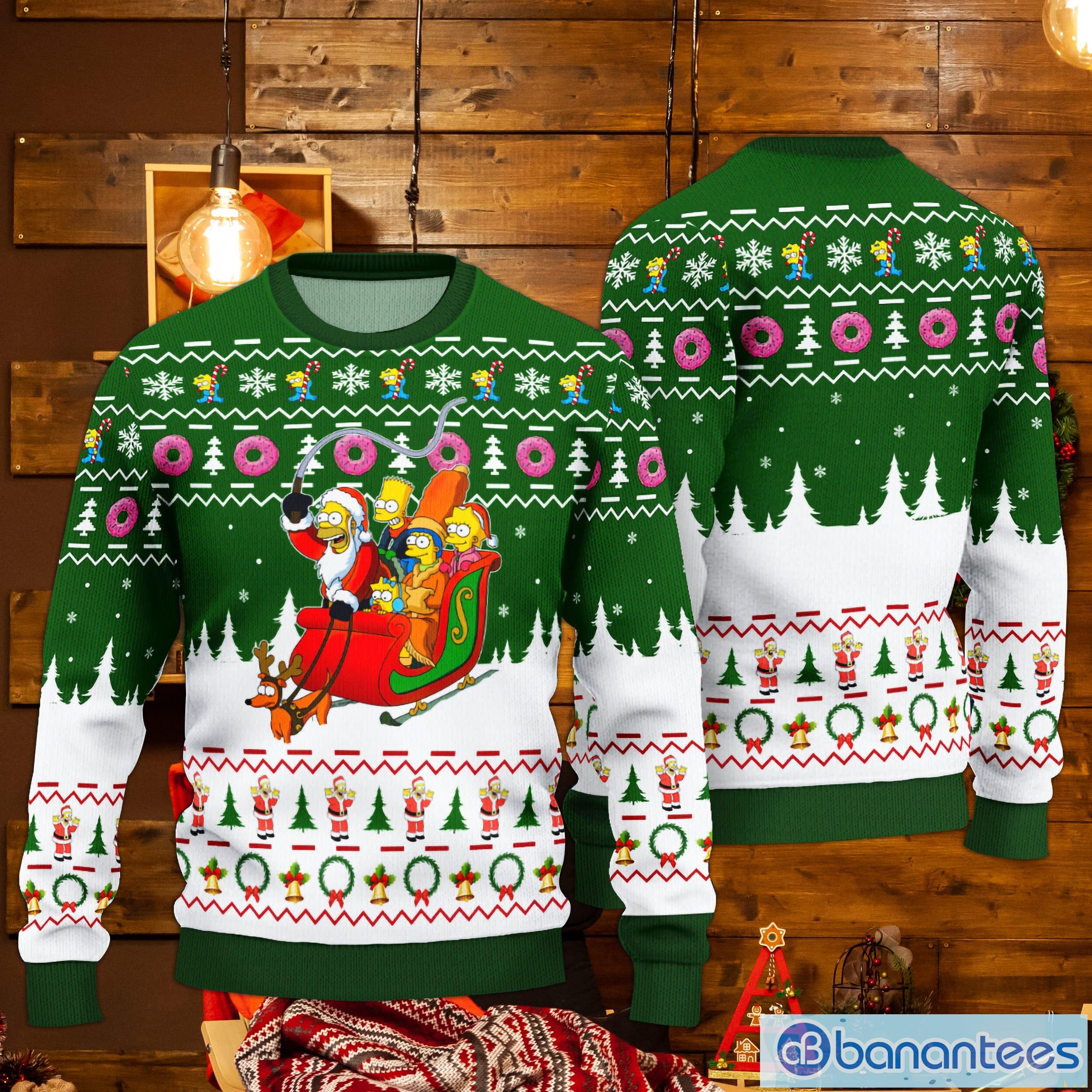 The Simpsons Christmas Gift Ugly Christmas Sweater Product Photo 1