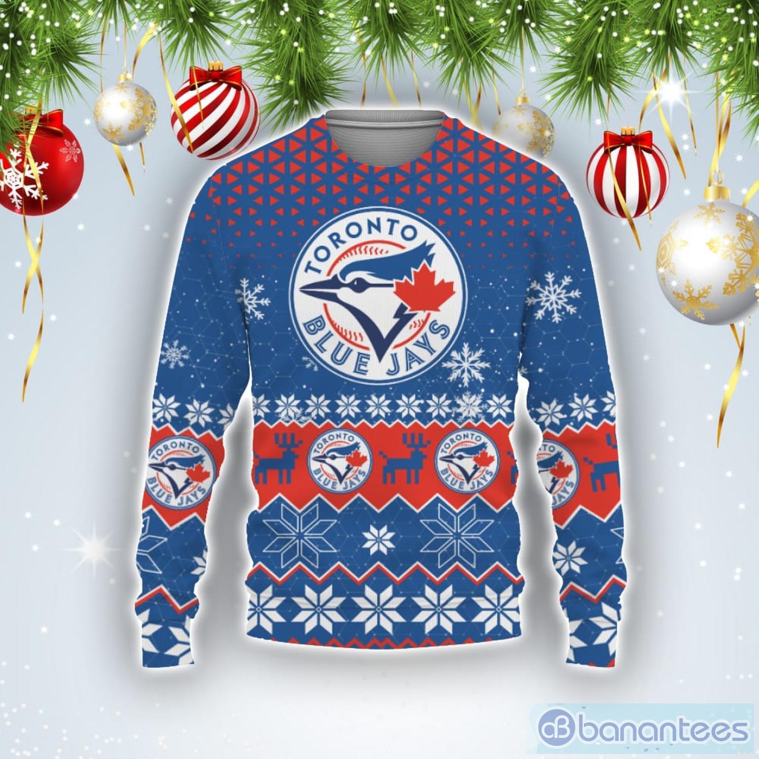 Toronto Blue Jays Sports Football American Ugly Christmas Sweater -  Banantees