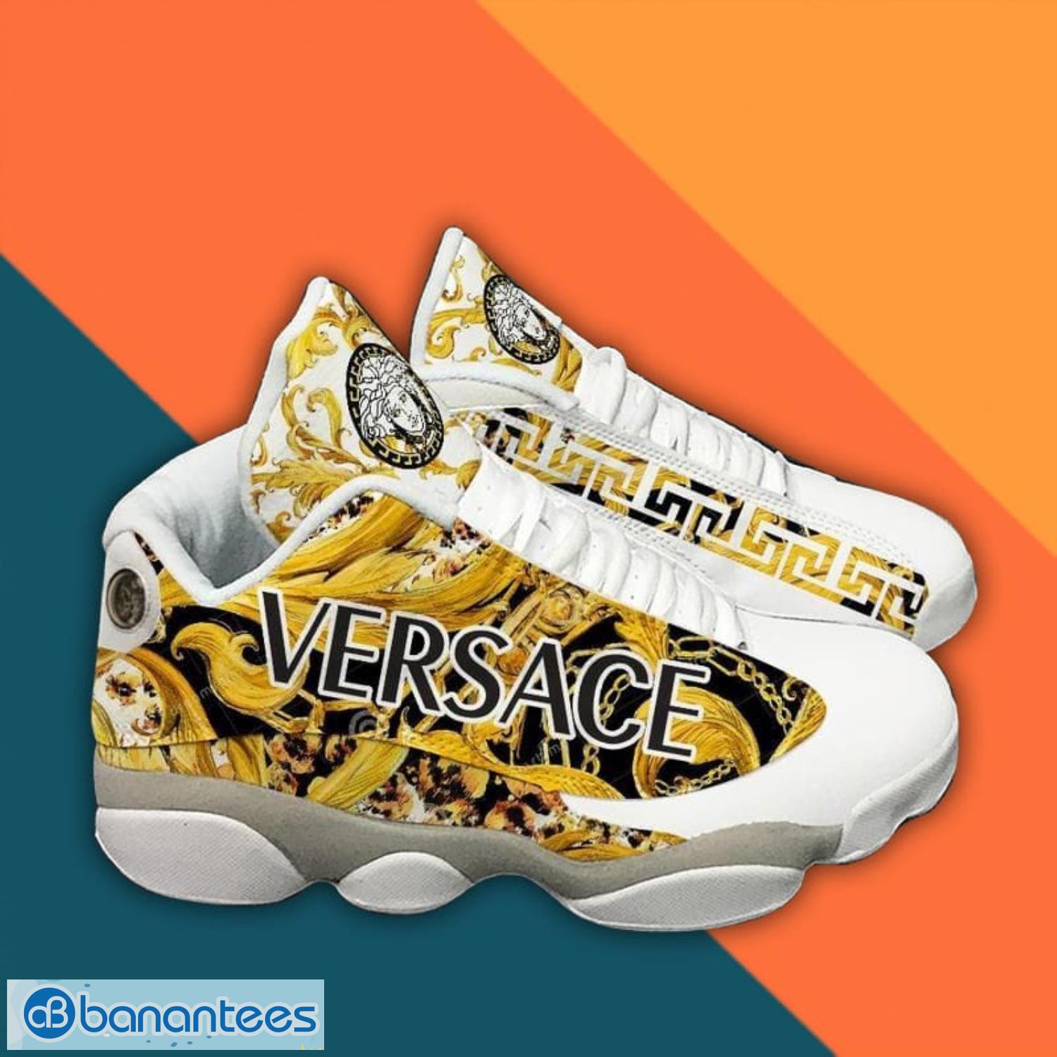 Versace Golden Shoes Air Jordan 13 Sneaker Product Photo 2