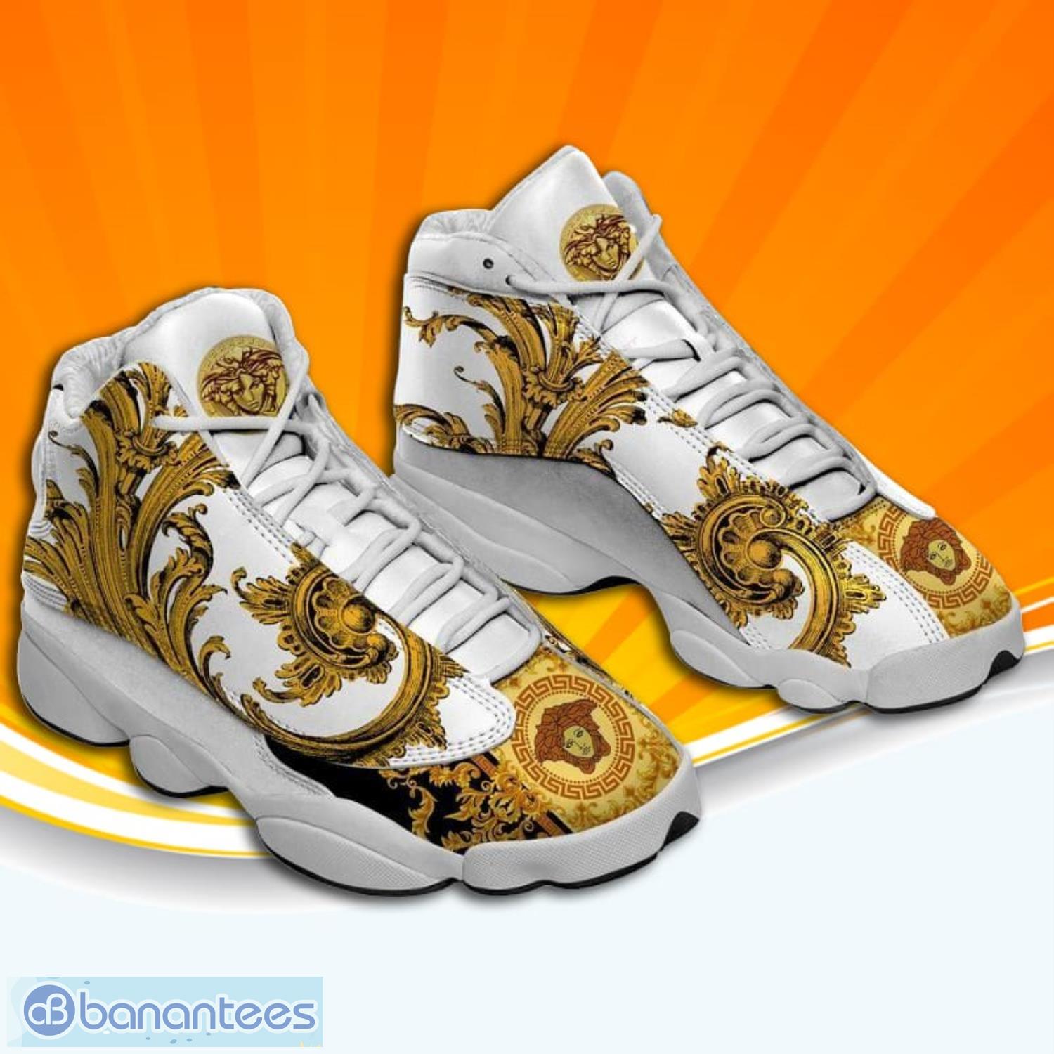 Versace Royal Texture Air Jordan 13 Sneaker Shoes Product Photo 1