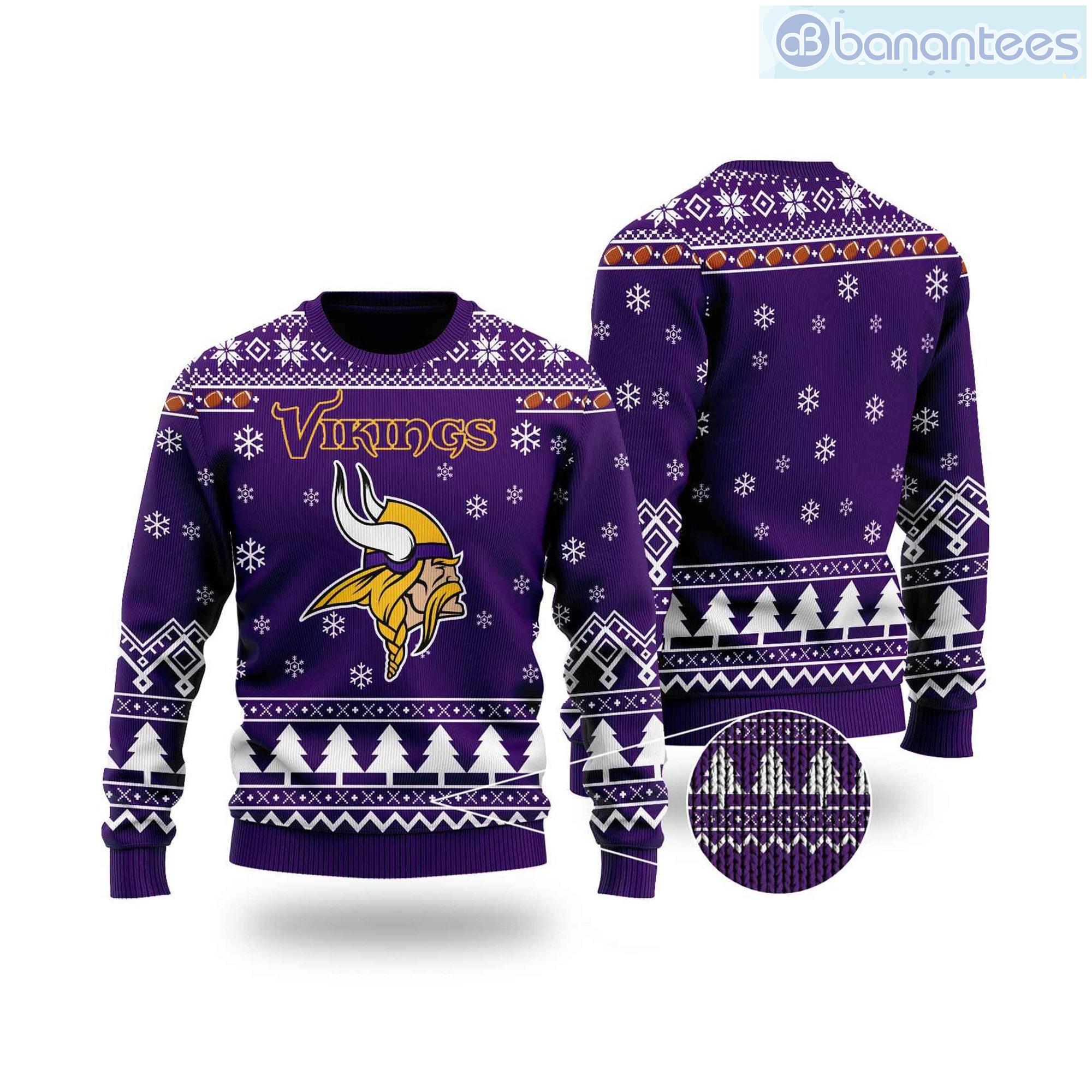 Vikings Football Ugly Christmas Sweater Minnesota American Football Teams Christmas Gift Product Photo 1