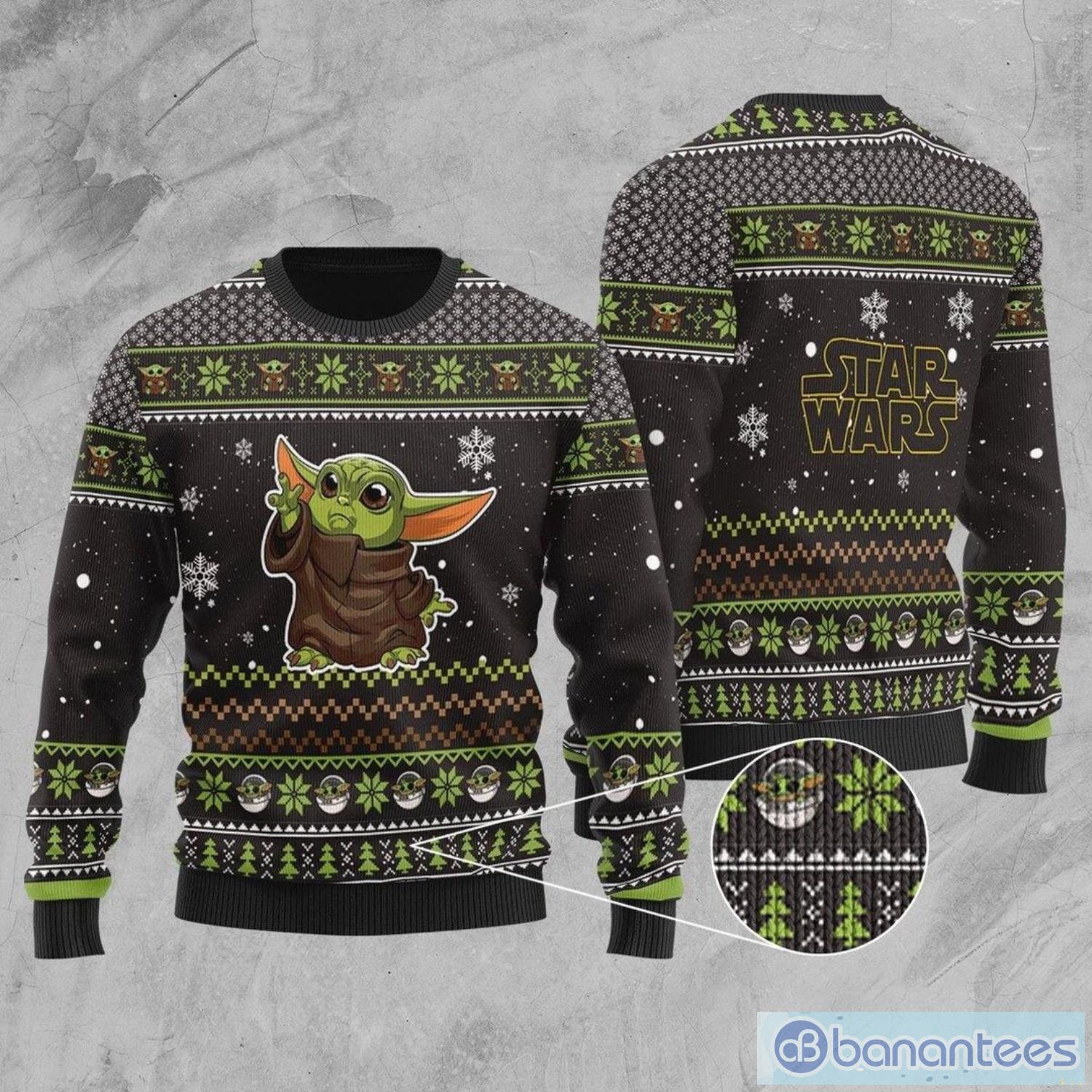 Yoda Christmas Sweater Ugly Christmas Sweater Product Photo 1