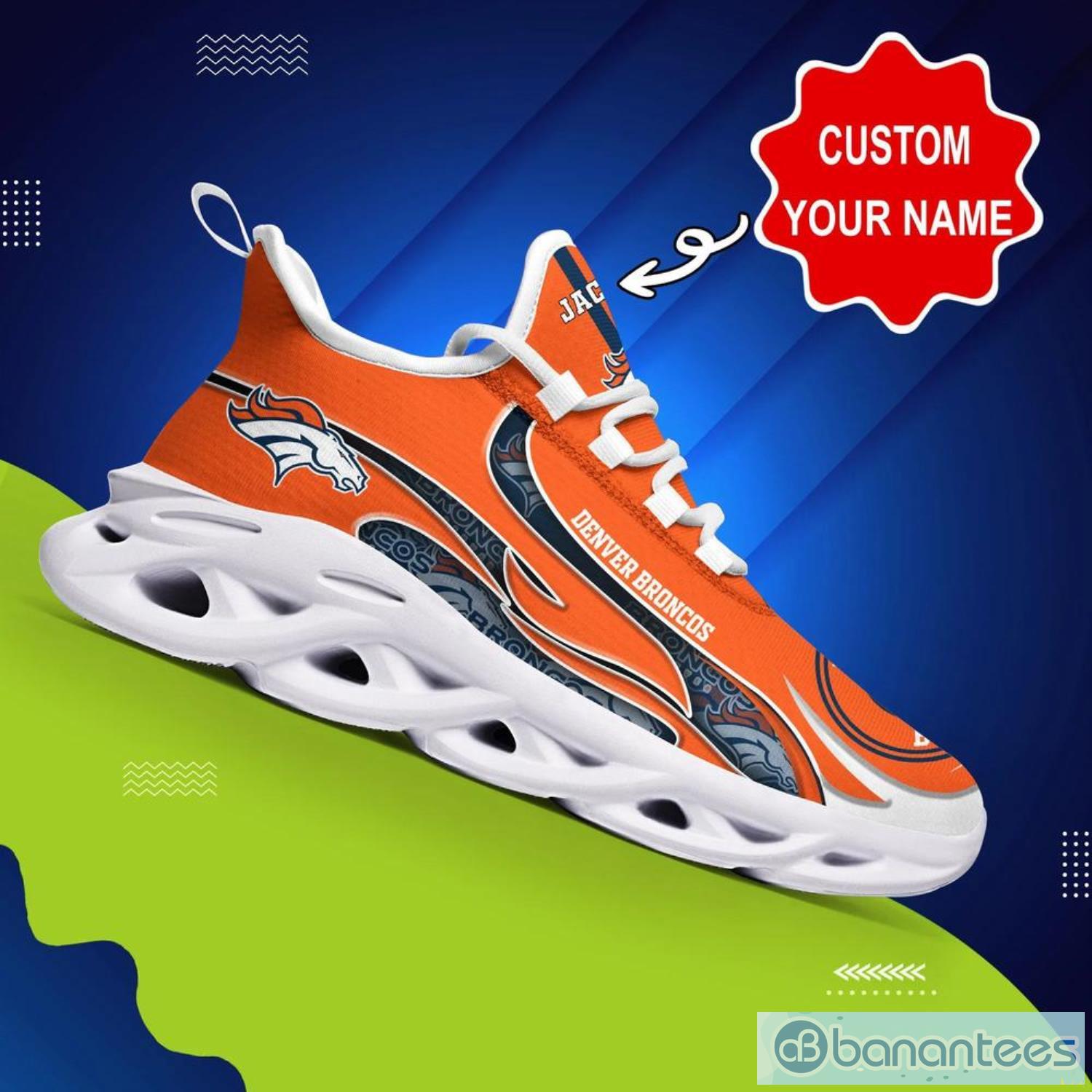 Denver Broncos NFL Max Soul Shoes Custom Name Sneakers Product Photo 3