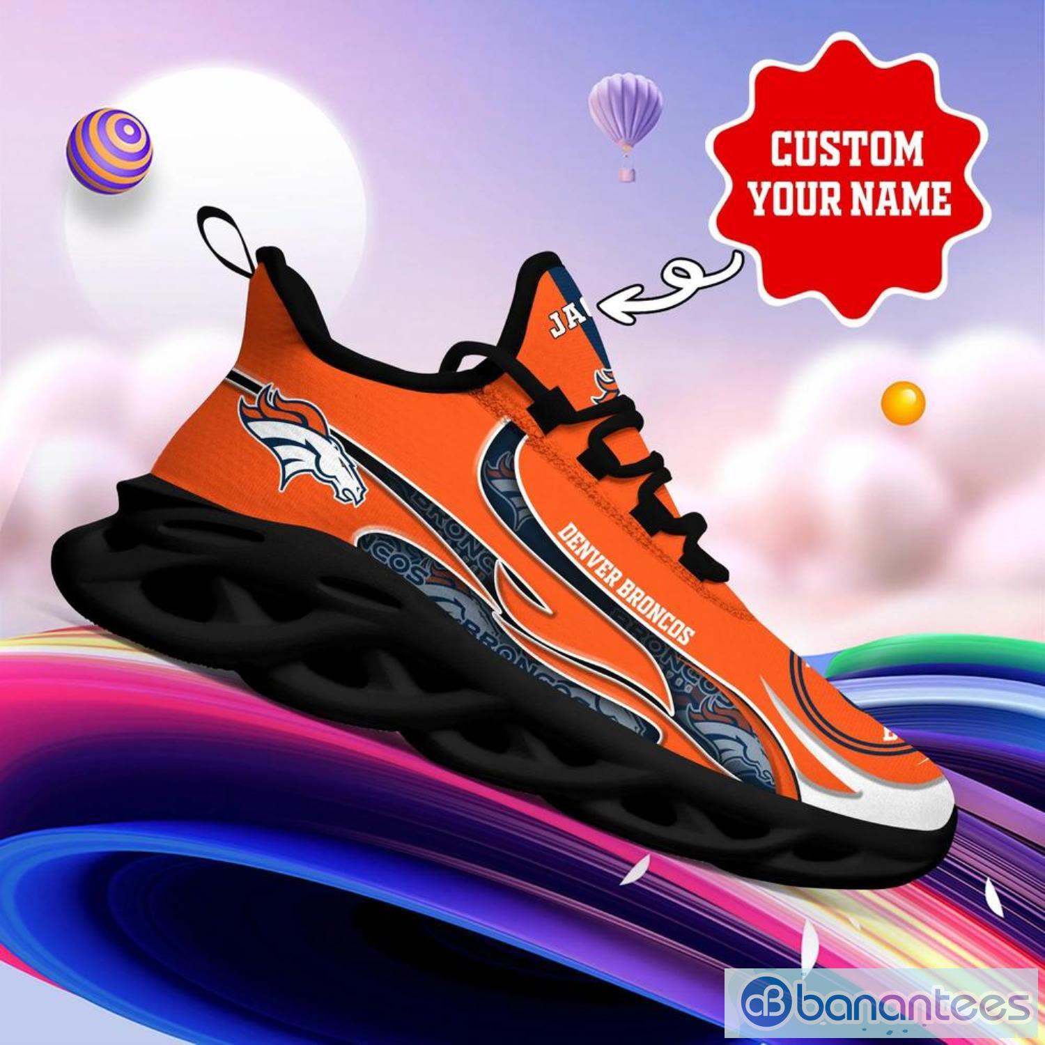 Denver Broncos NFL Max Soul Shoes Custom Name Sneakers Product Photo 5