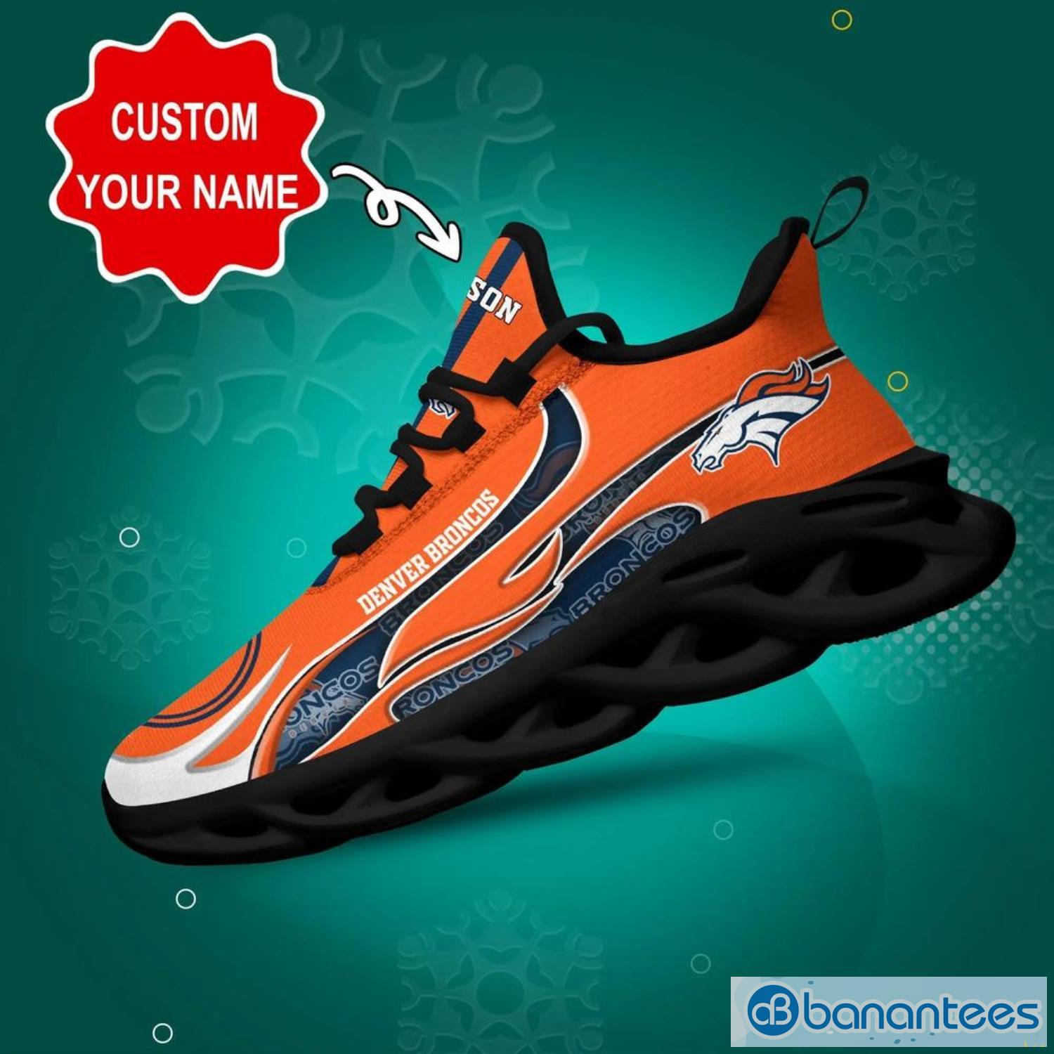Denver Broncos NFL Max Soul Shoes Custom Name Sneakers Product Photo 1