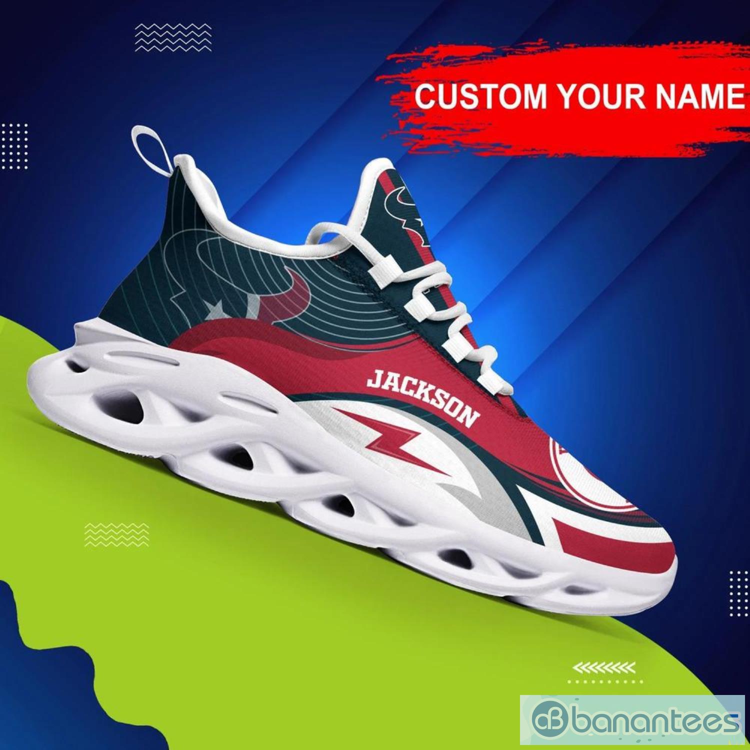 Houston Texans NFL Max Soul Shoes Custom Name Sneakers Product Photo 1