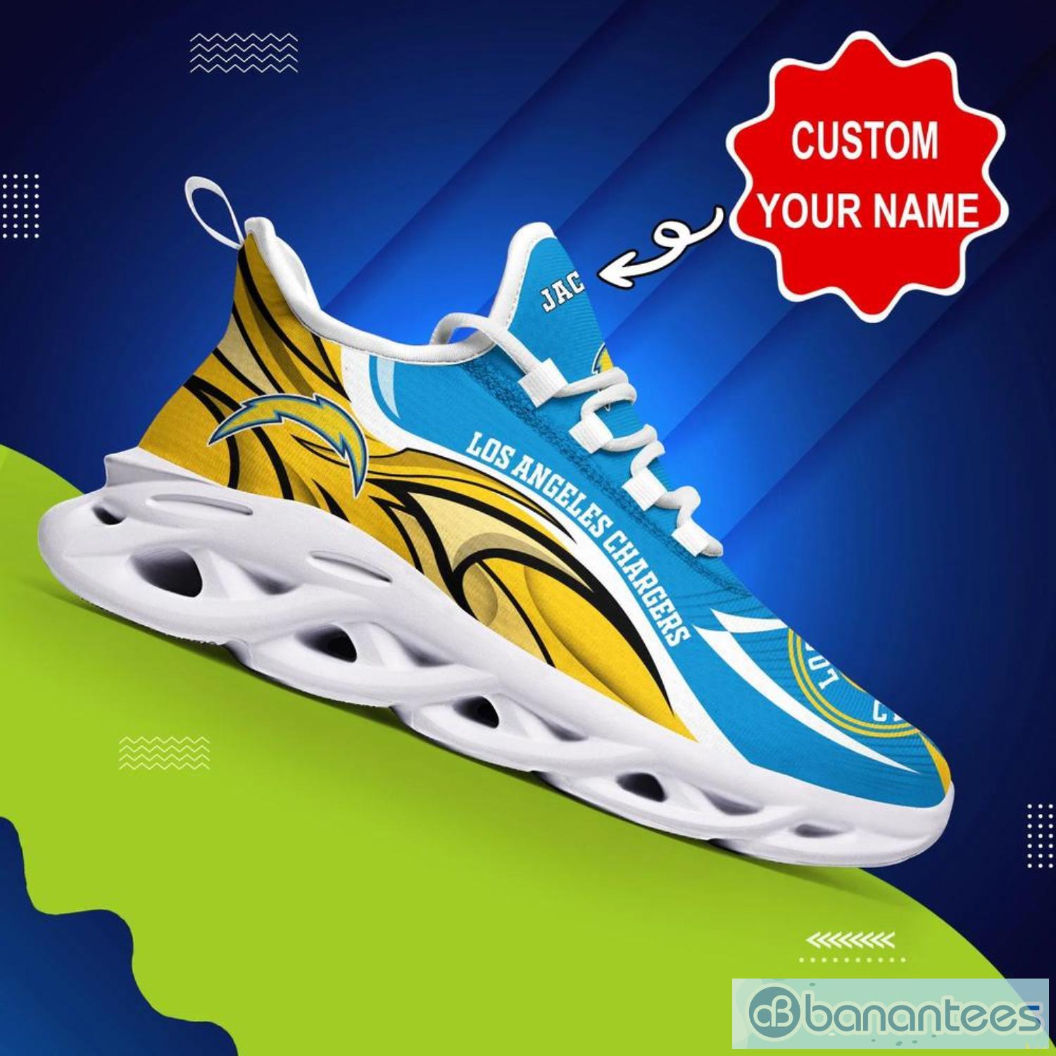 Los Angeles Chargers NFL Max Soul Shoes Custom Name Sneakers For Fans Product Photo 3