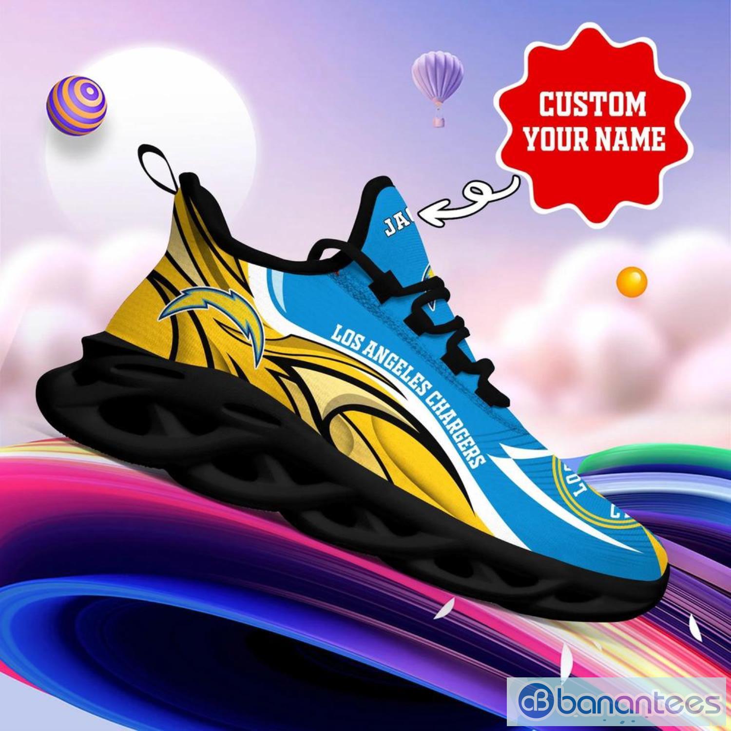 Los Angeles Chargers NFL Max Soul Shoes Custom Name Sneakers For Fans Product Photo 5