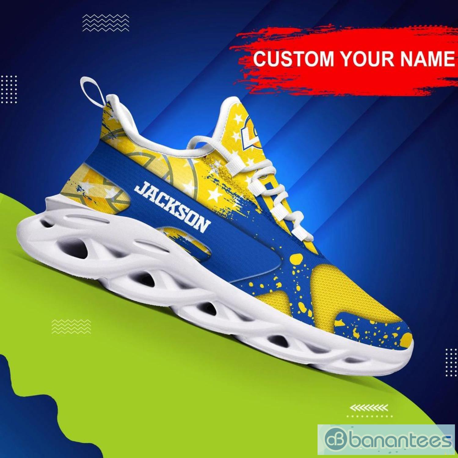 Los Angeles Rams NFL Max Soul Shoes Custom Name Sneakers Product Photo 1