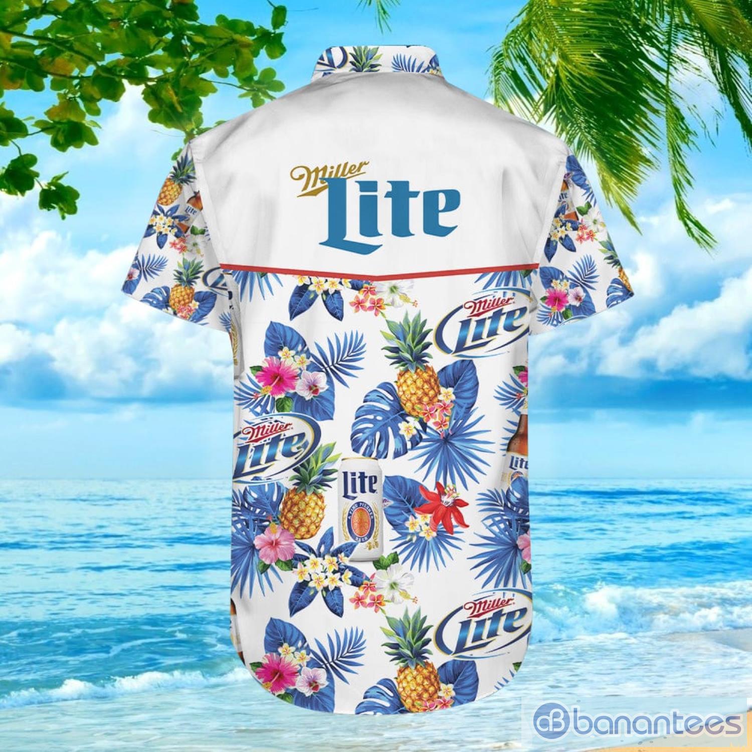 Miller Lite Lover Beer Aloha Hawaiian Shirt - Custom Printed Hawaii Shirt