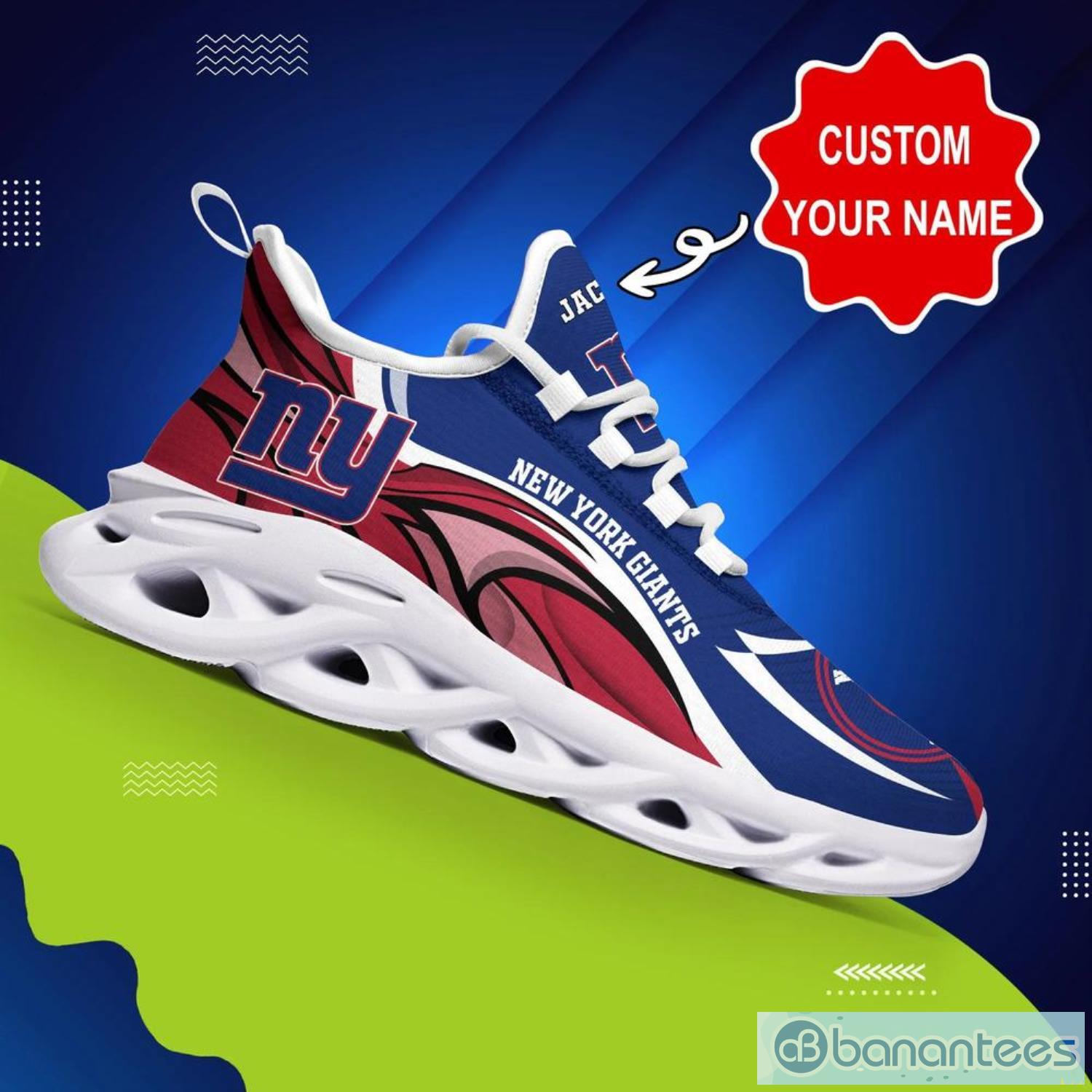 New York Giants NFL Max Soul Shoes Custom Name Sneakers Product Photo 3