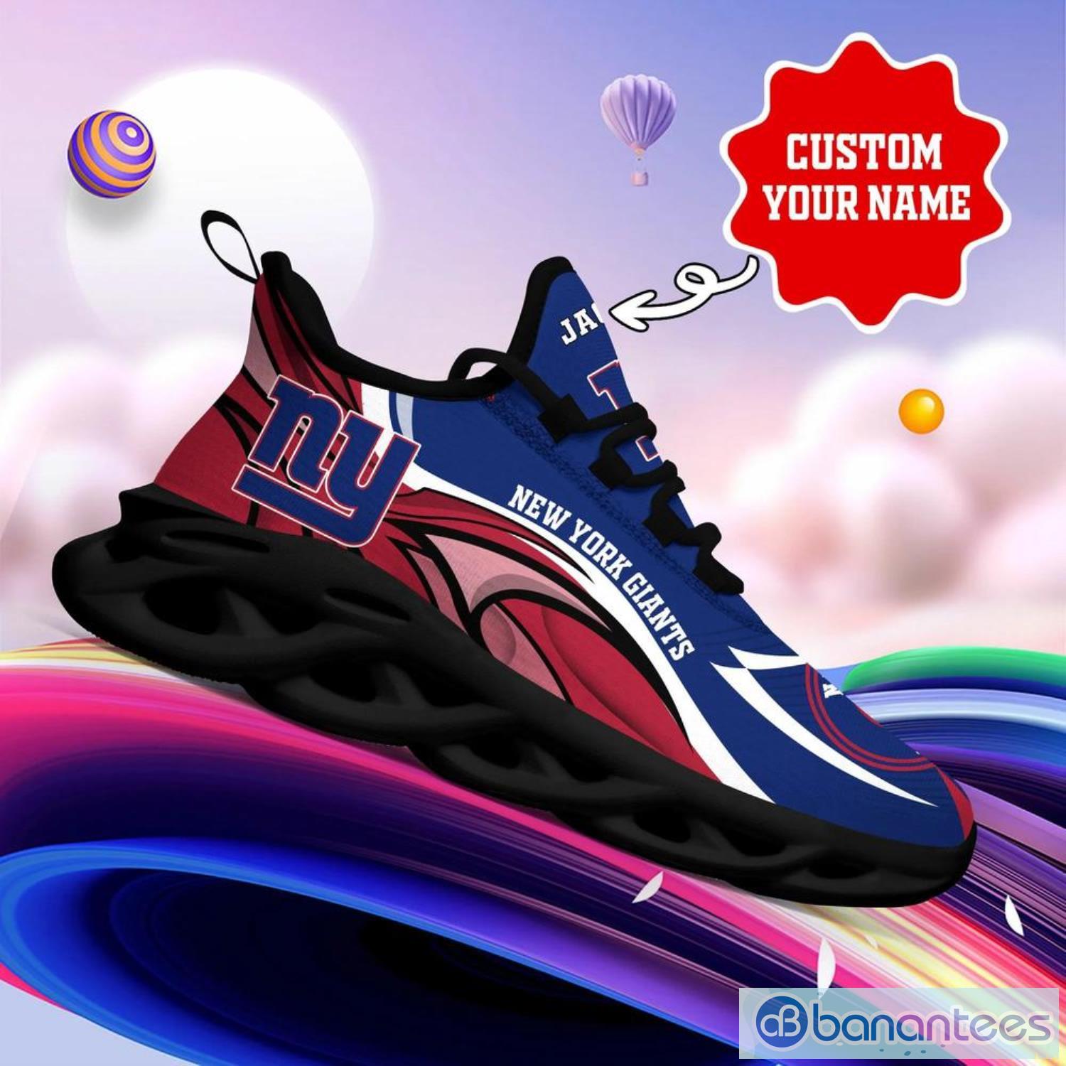 New York Giants NFL Max Soul Shoes Custom Name Sneakers Product Photo 5