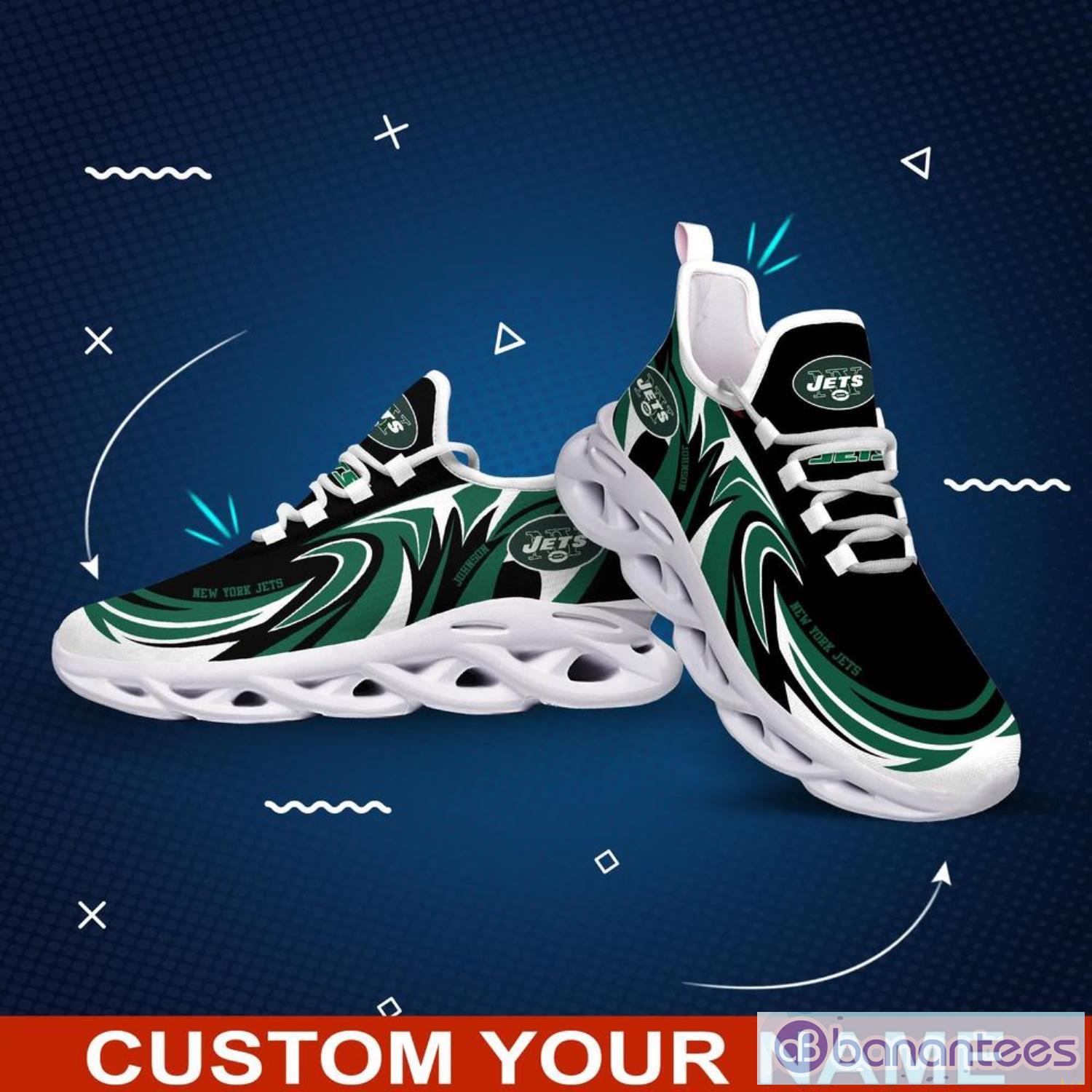 New York Jets NFL Max Soul Shoes Custom Name Sneakers Product Photo 2