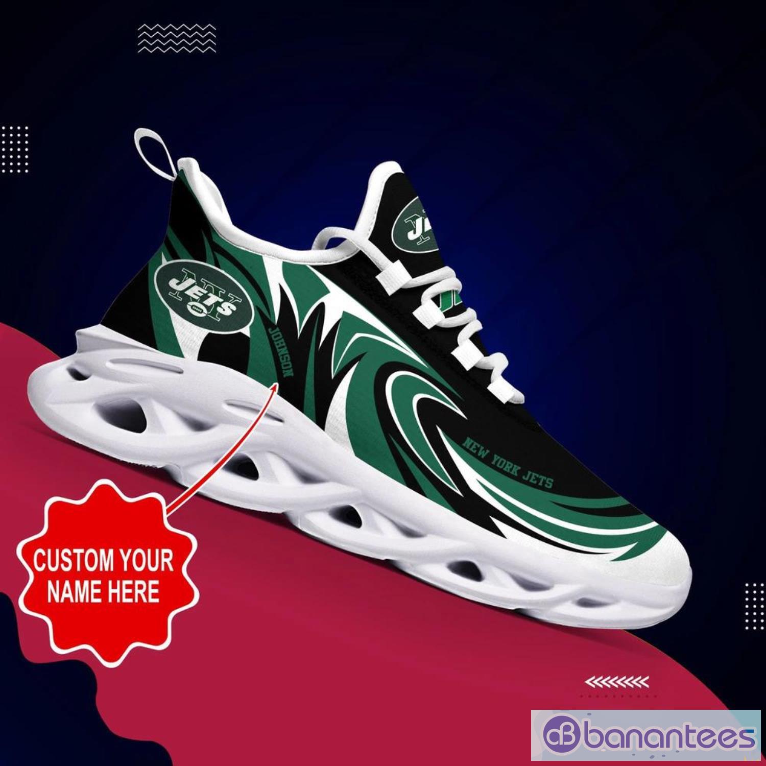 New York Jets NFL Max Soul Shoes Custom Name Sneakers Product Photo 5