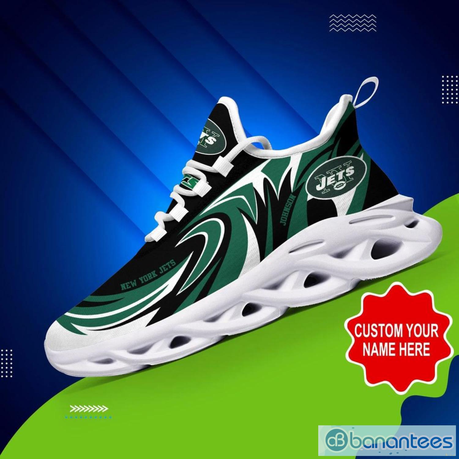 New York Jets NFL Max Soul Shoes Custom Name Sneakers Product Photo 1