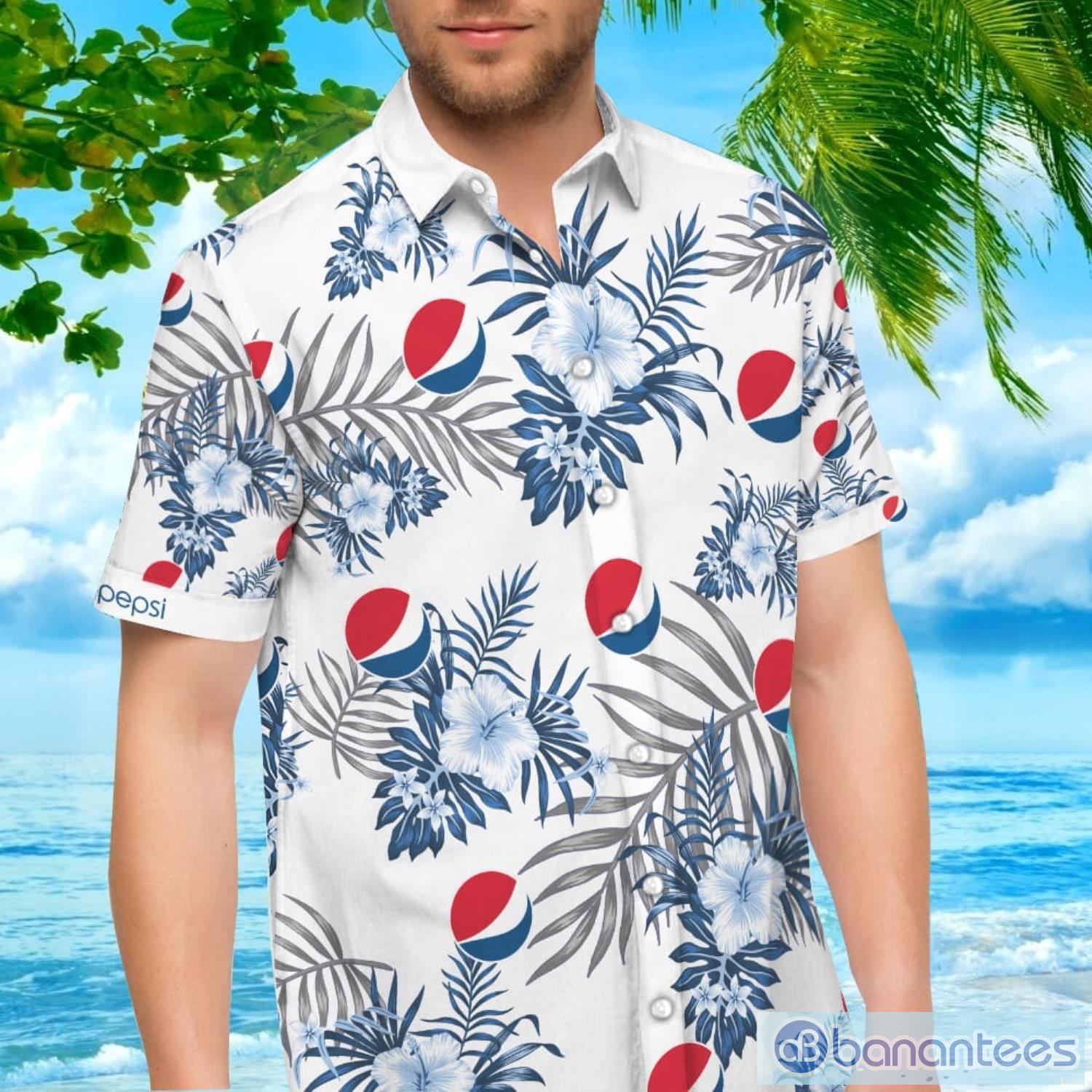 Pepsi Tropical Flower Hawaiian Shirt For Men And Women Product Photo 2